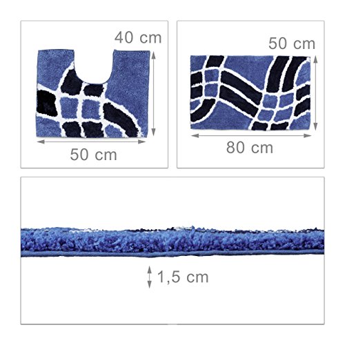 relaxdays-badgarnitur-2-teilig-wellenmuster-blau-80x50cm-waschbar image 7