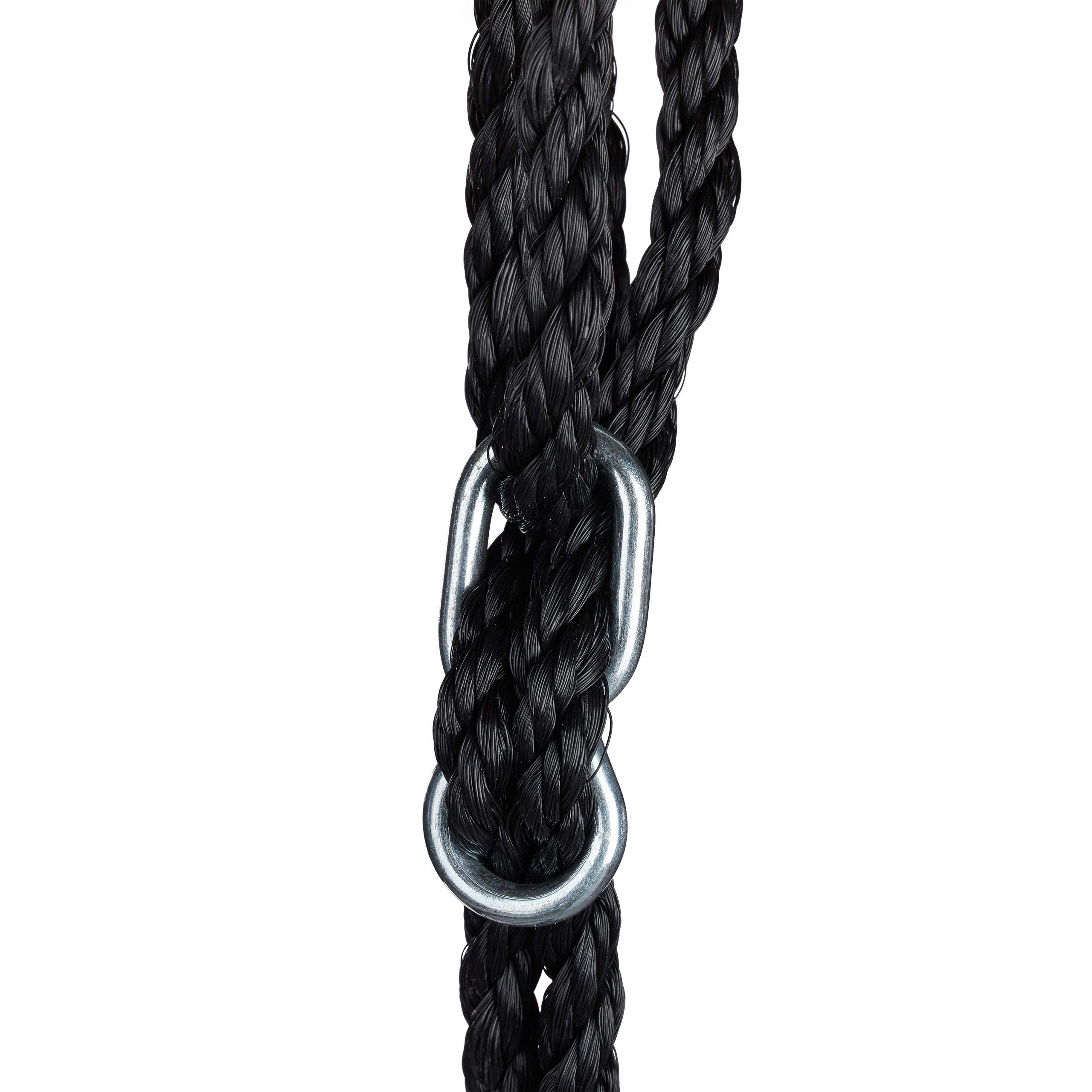 relaxdays-nestschaukel-mit-netz-120-cm-schwarz-bis-150-kg-verstellbar image 7