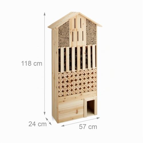 relaxdays-insektenhotel-xxl-stehend-mit-igelhaus-118-x-57-x-24-cm-natur image 8