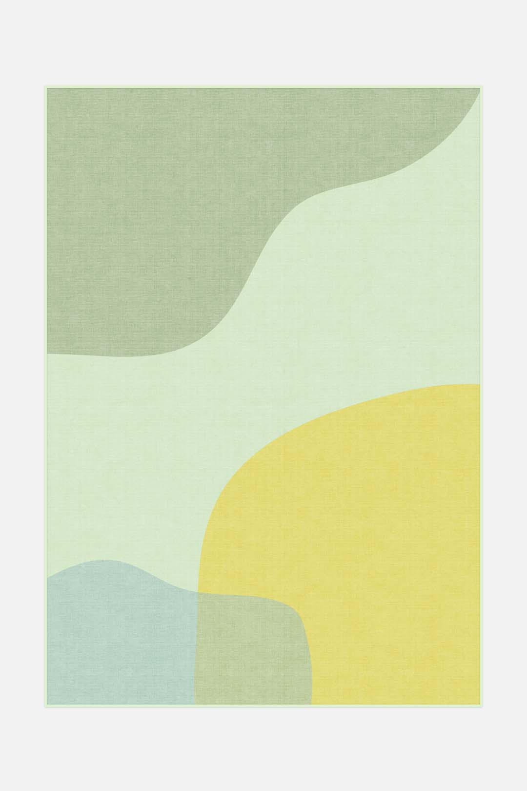 teppana-ban-zitrone-teppich-waschbarer-indoor-teppich-geometrisch image 1
