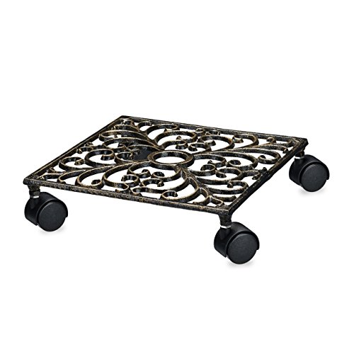 relaxdays-pflanzenroller-gusseisen-quadratisch-27-5-x-27-5-cm-bronze image 7