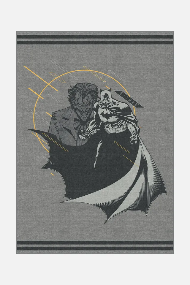 teppana-batman-schatten-grau-kinderteppich-waschbar image 1