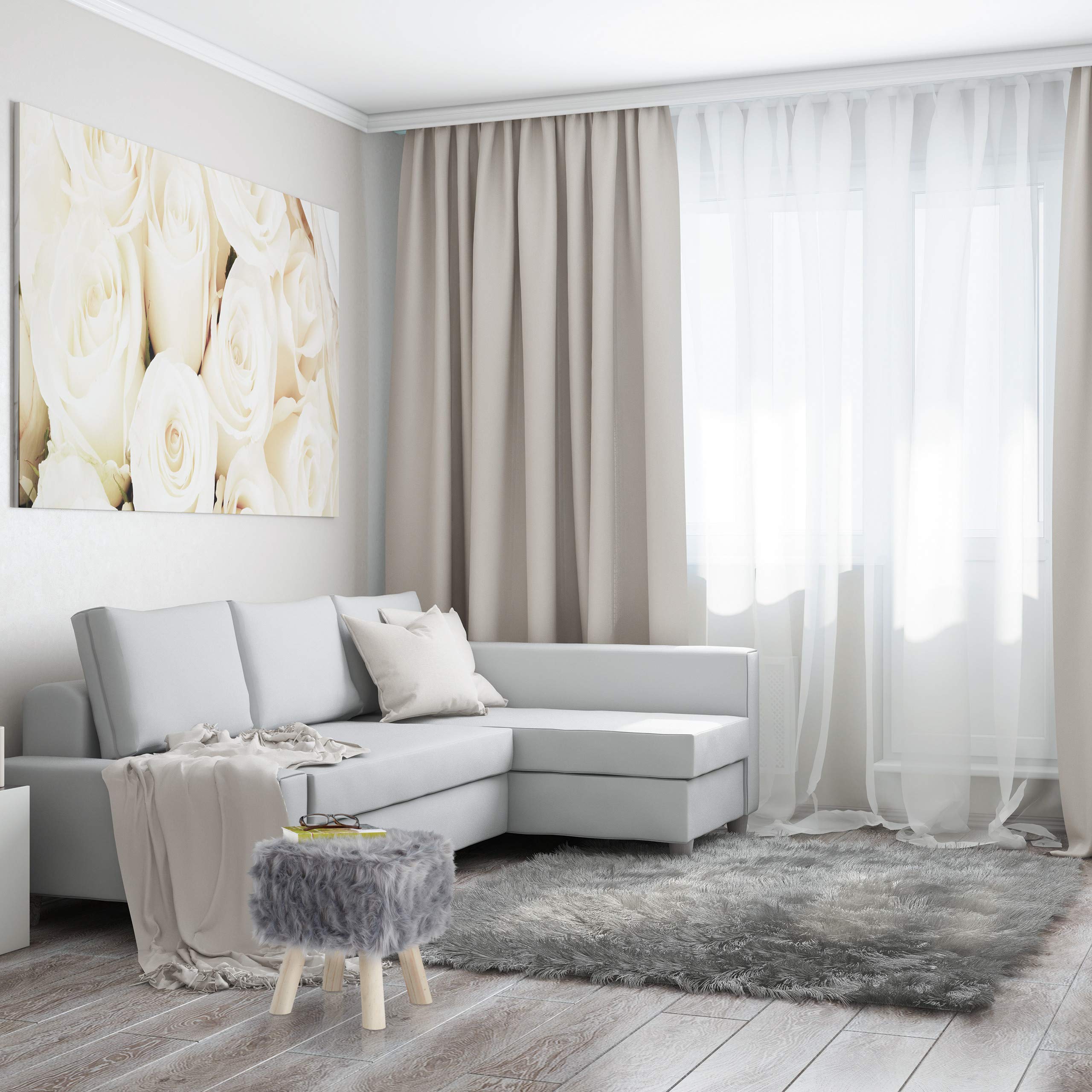 relaxdays-fellhocker-kunstfell-grau-mit-holzbeinen-37x32x32-cm image 4