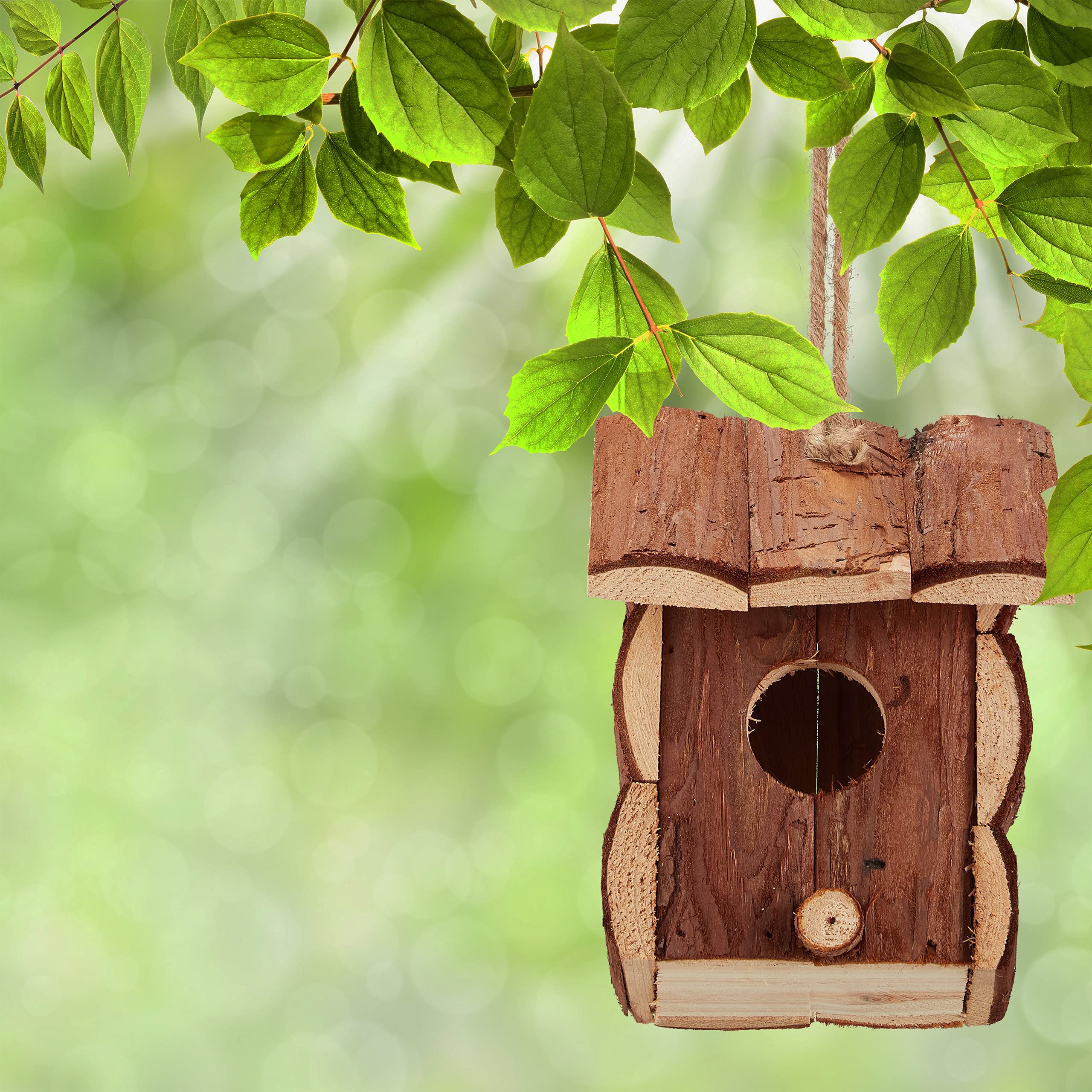 relaxdays-mini-vogelhaus-holz-unbehandelt-natur-deko image 4