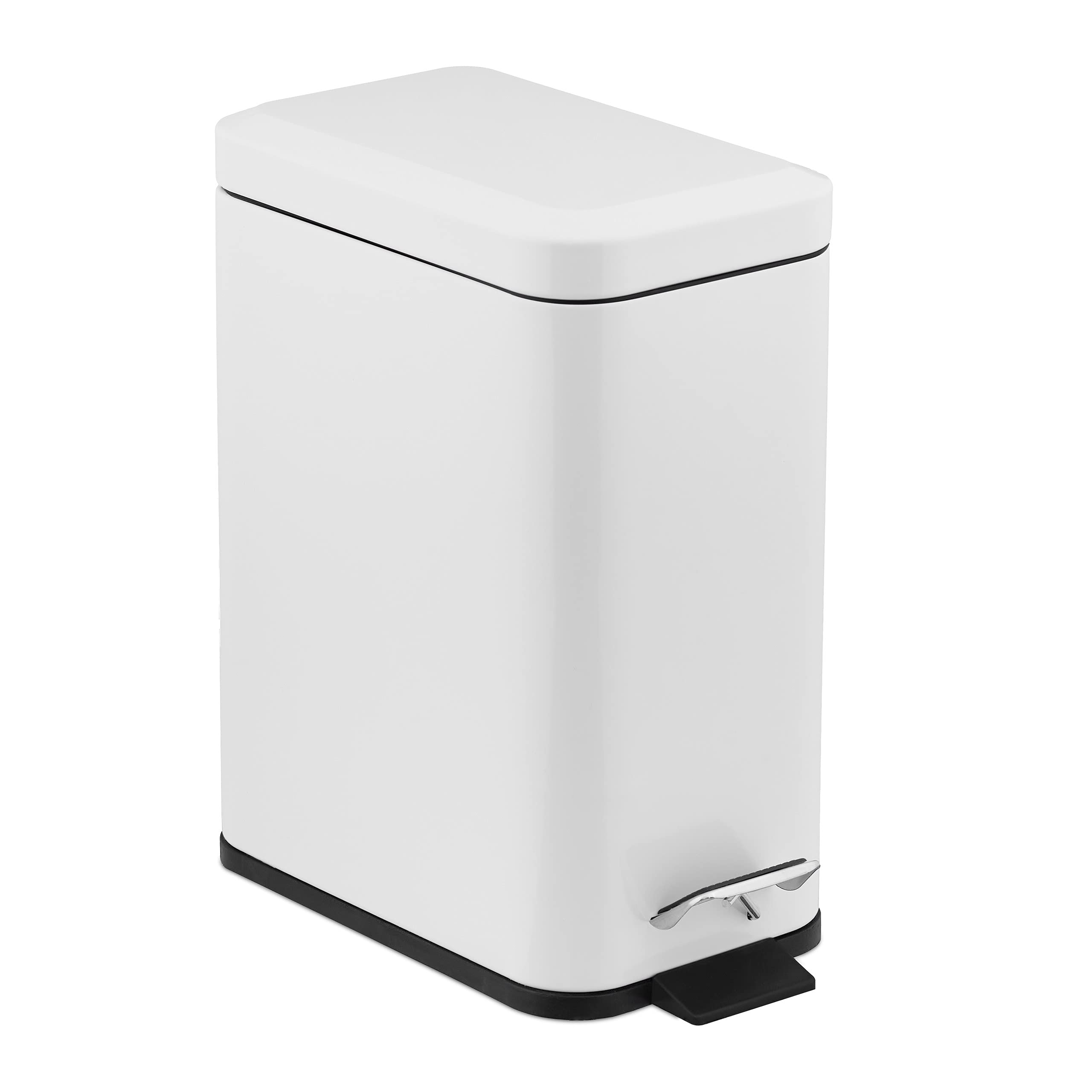 relaxdays-kosmetikeimer-5-l-treteimer-mit-absenkautomatik-und-inneneimer-30-x-28 image 1