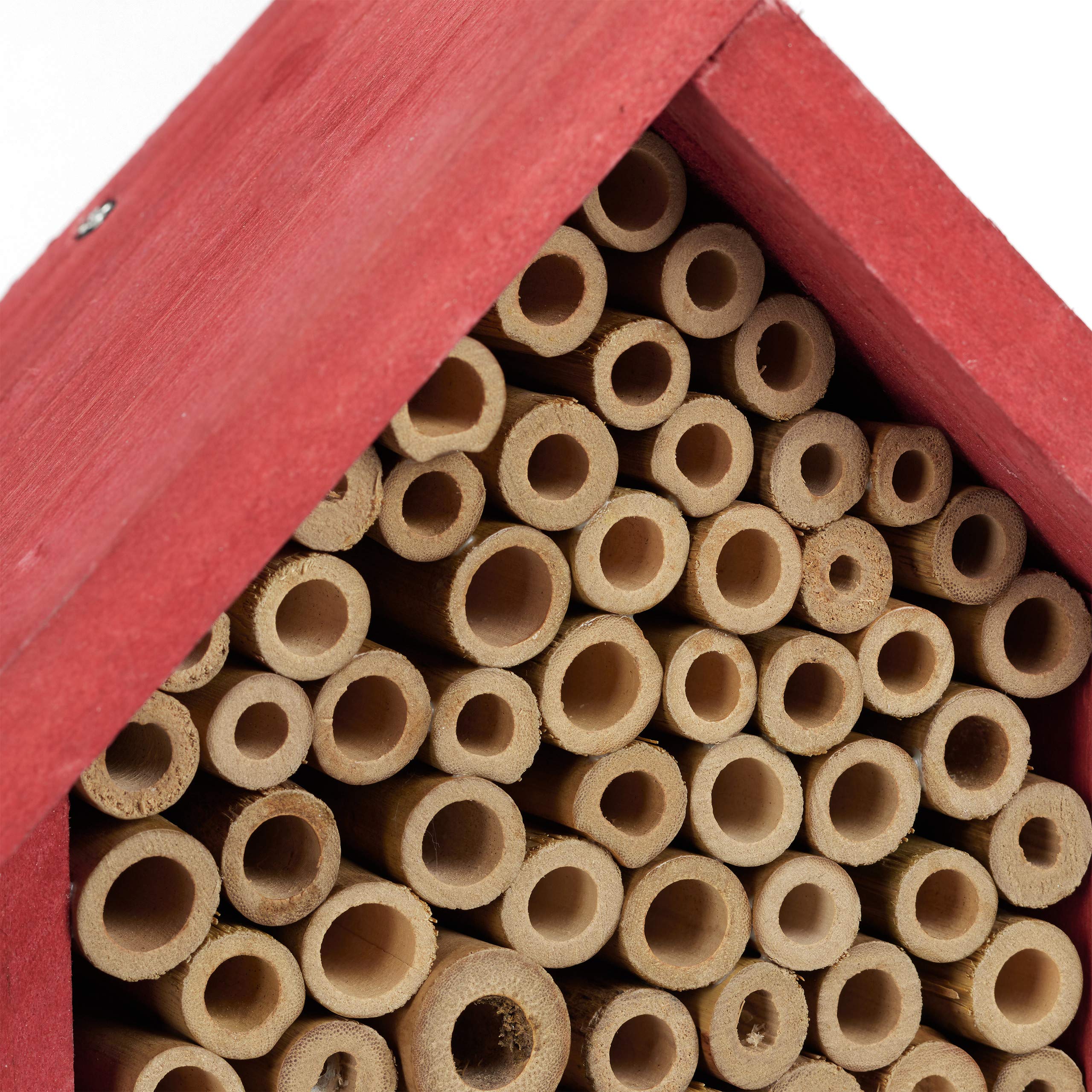 relaxdays-insektenhotel-bausatz-rot-insektenhaus-26-x-16-x-6-cm image 8
