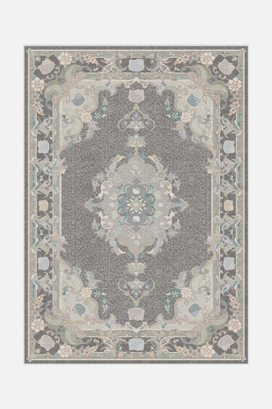 teppana-hello-kitty-orient-grau-teppich image 1