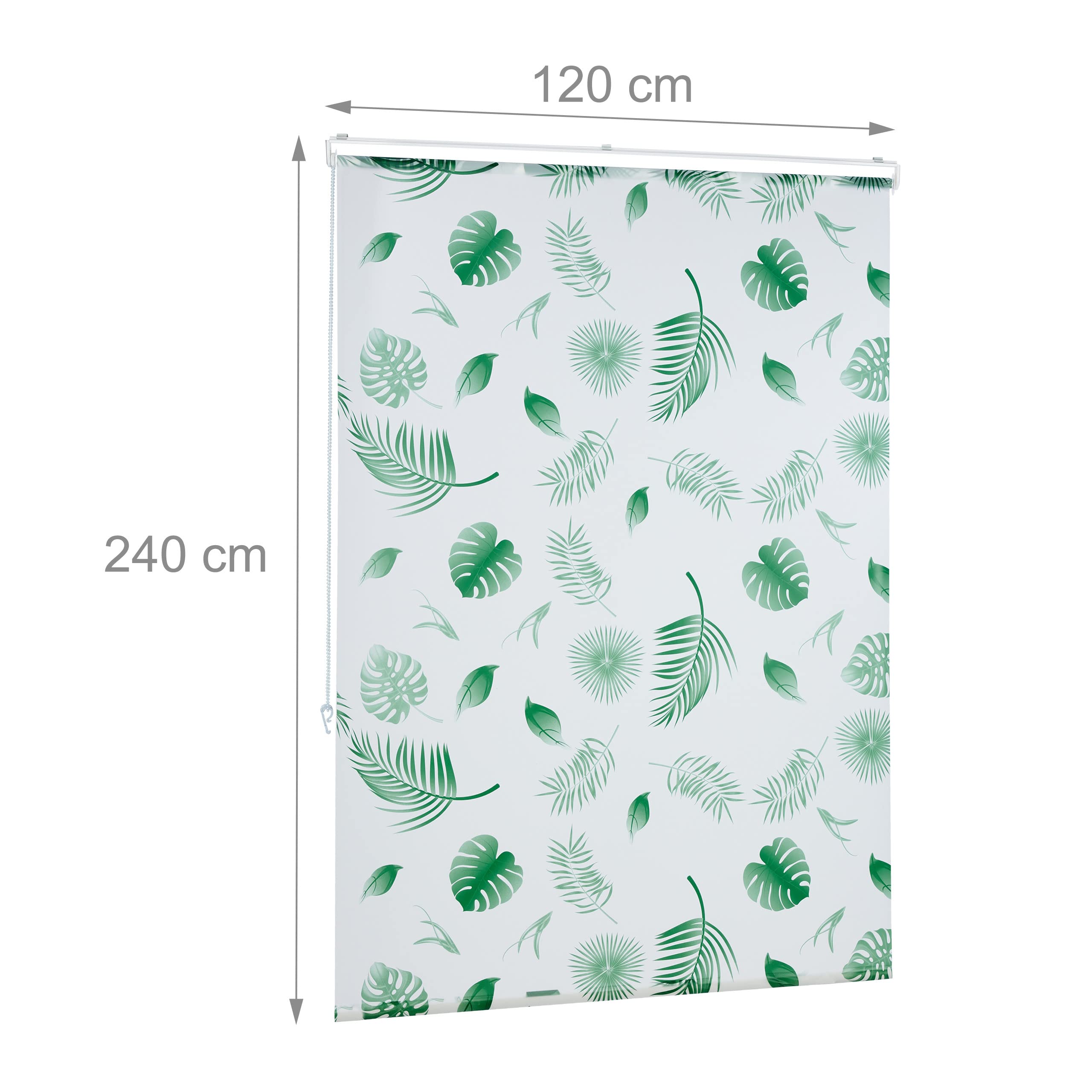 relaxdays-duschrollo-bl-tter-120x240-cm-wei-gr-n-wasserabweisend image 4