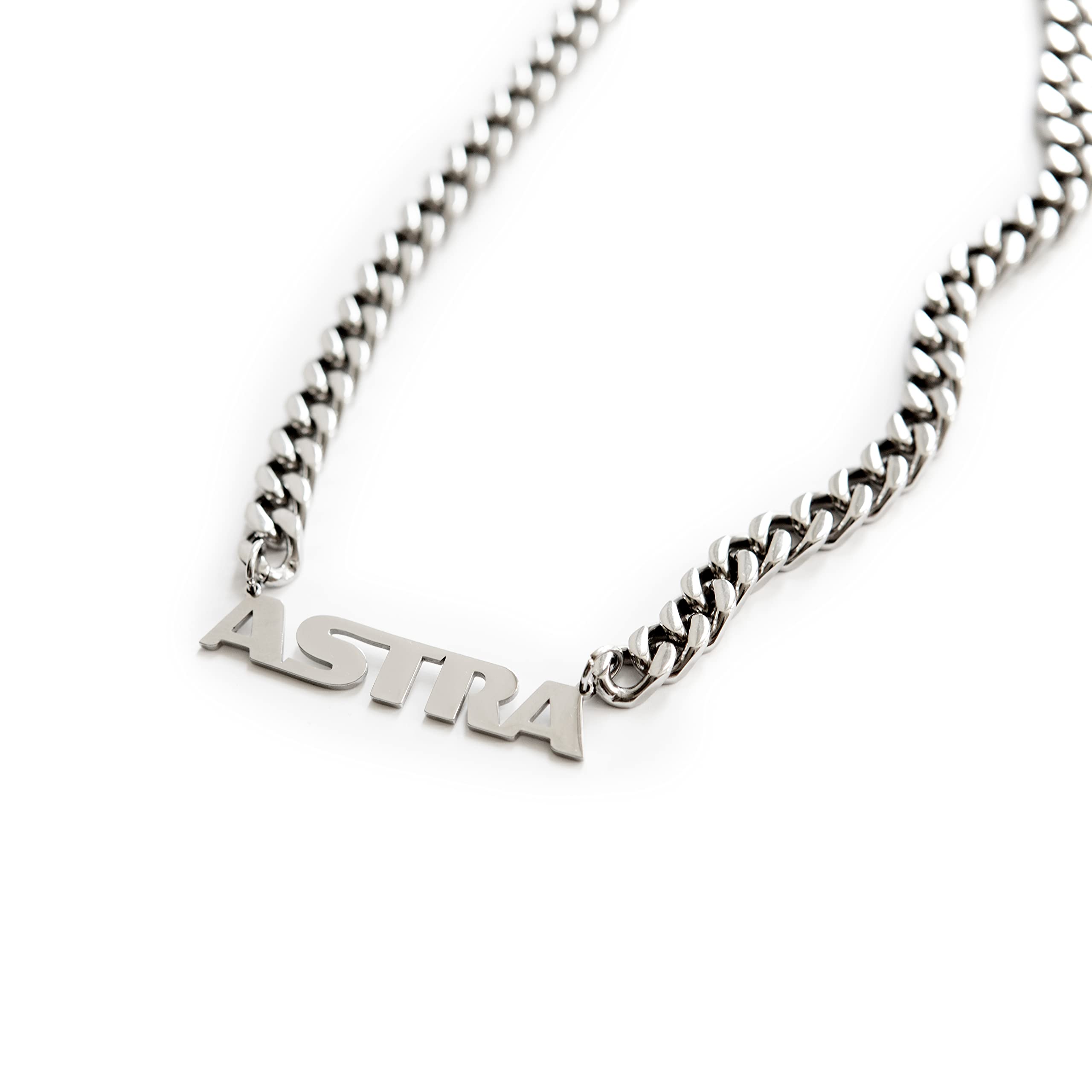 astra-panzerkette-gliederkette-edelstahl-silber-60-cm-mit-schriftzug image 1