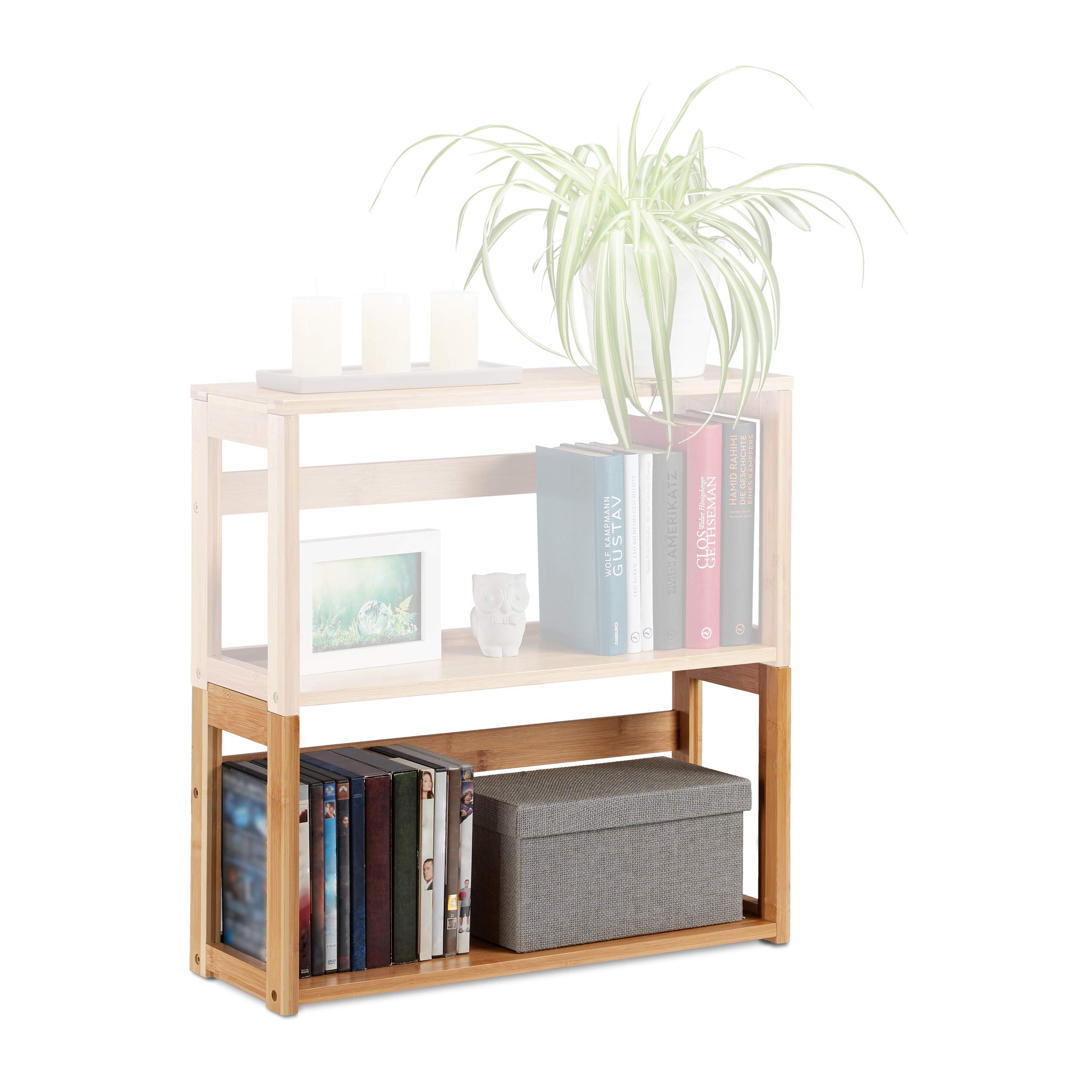 relaxdays-stapelregal-bambus-design-a-natur-regalmodul-30x60x20-cm image 1