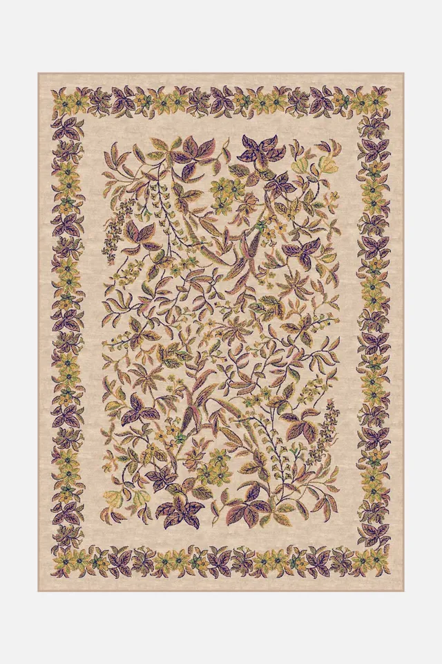teppana-elinja-lila-teppich-floral-waschbar-vibrant image 1