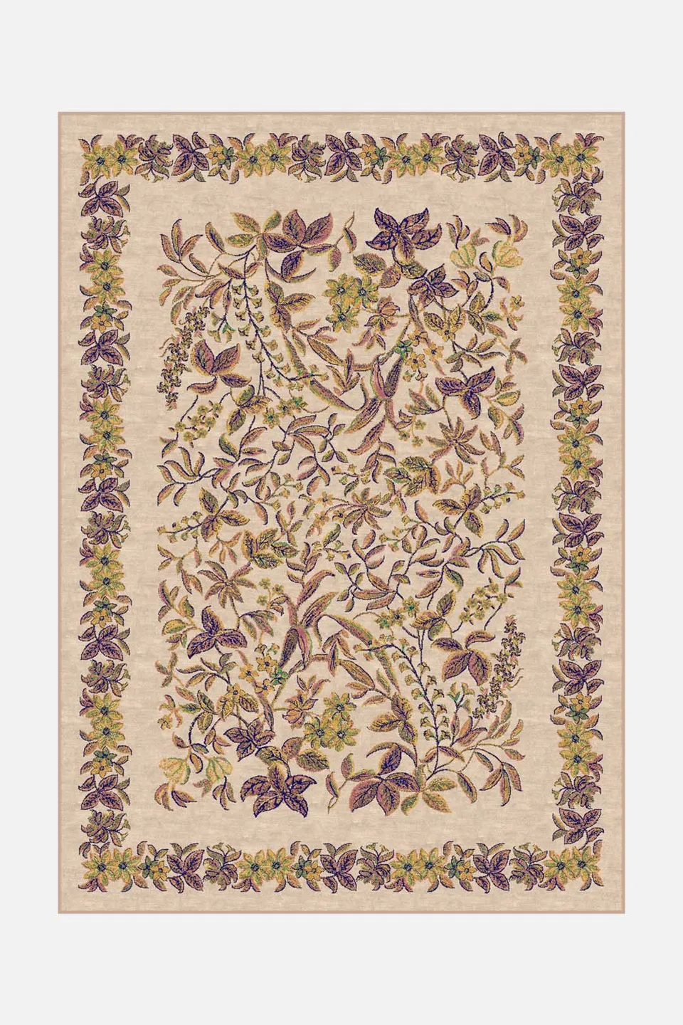 teppana-elinja-lila-teppich-floral-waschbar-vibrant image 1