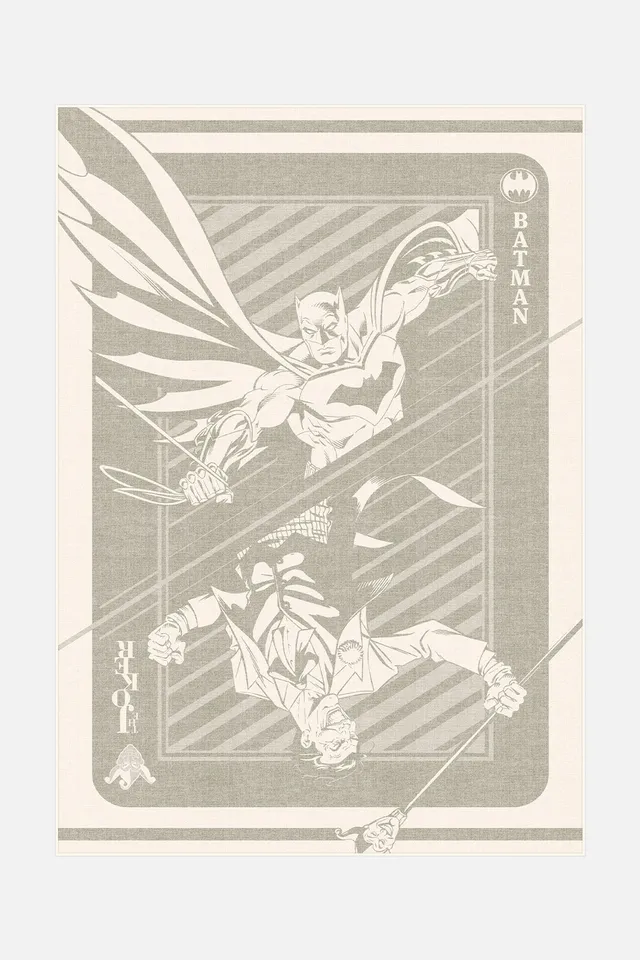 teppana-batman-joker-beige-teppich-waschbarer-indoor-teppich image 1