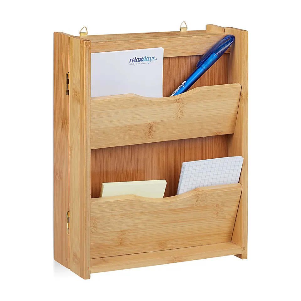 relaxdays-schl-sselkasten-bambus-26-x-20-x-9-cm-6-haken-natur image 1