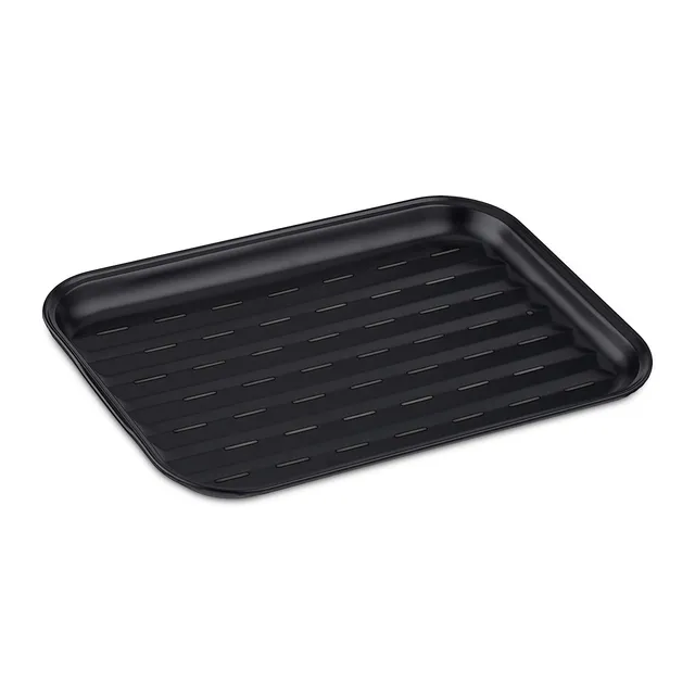relaxdays-grillschale-wiederverwendbar-carbonstahl-schwarz-bbq-antihaft image 1