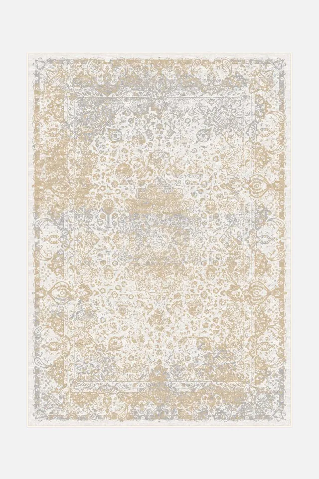 teppana-fiona-creme-teppich-waschbarer-klassik-teppich-beige-grau image 1