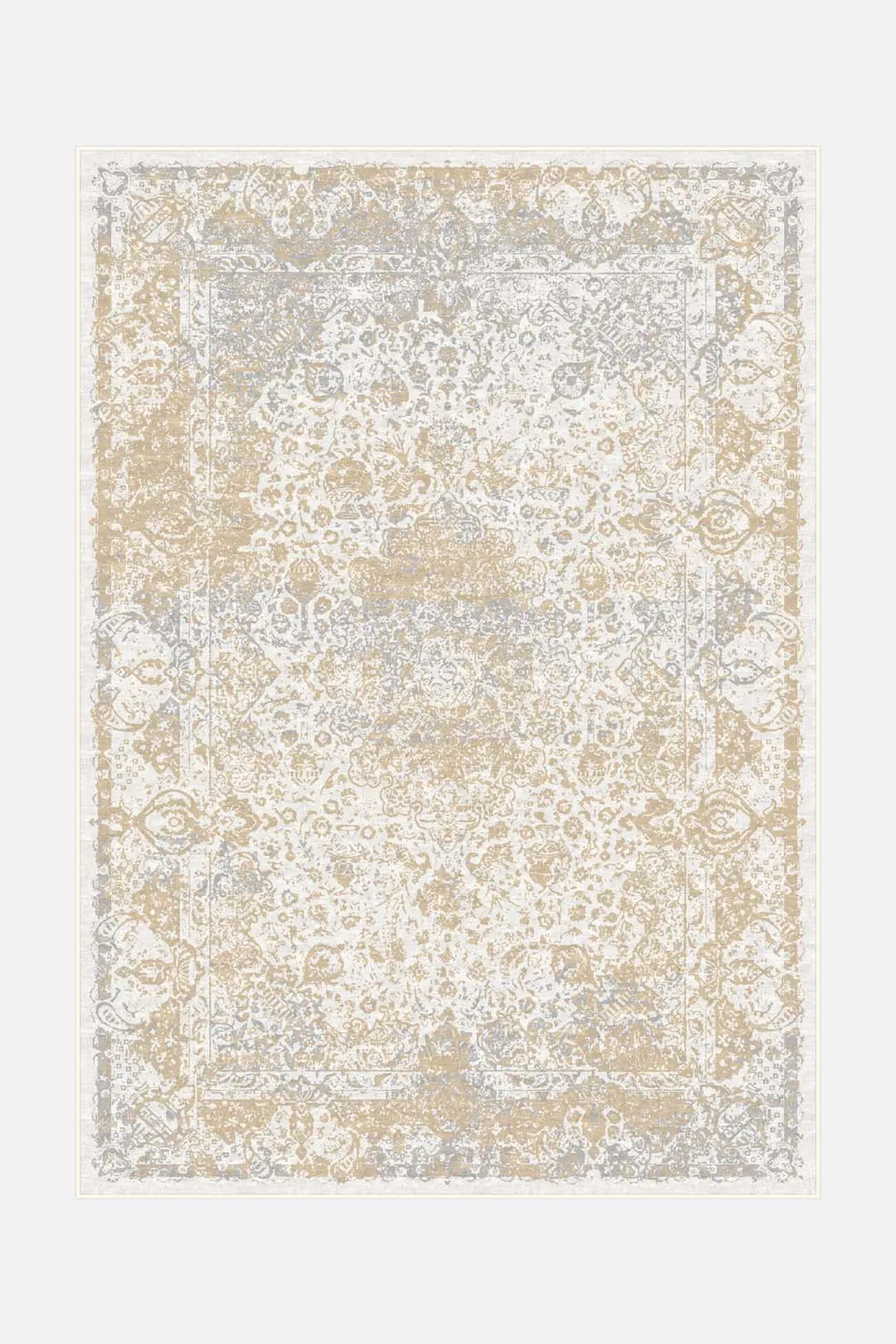 teppana-fiona-creme-teppich-waschbarer-klassik-teppich-beige-grau image 1
