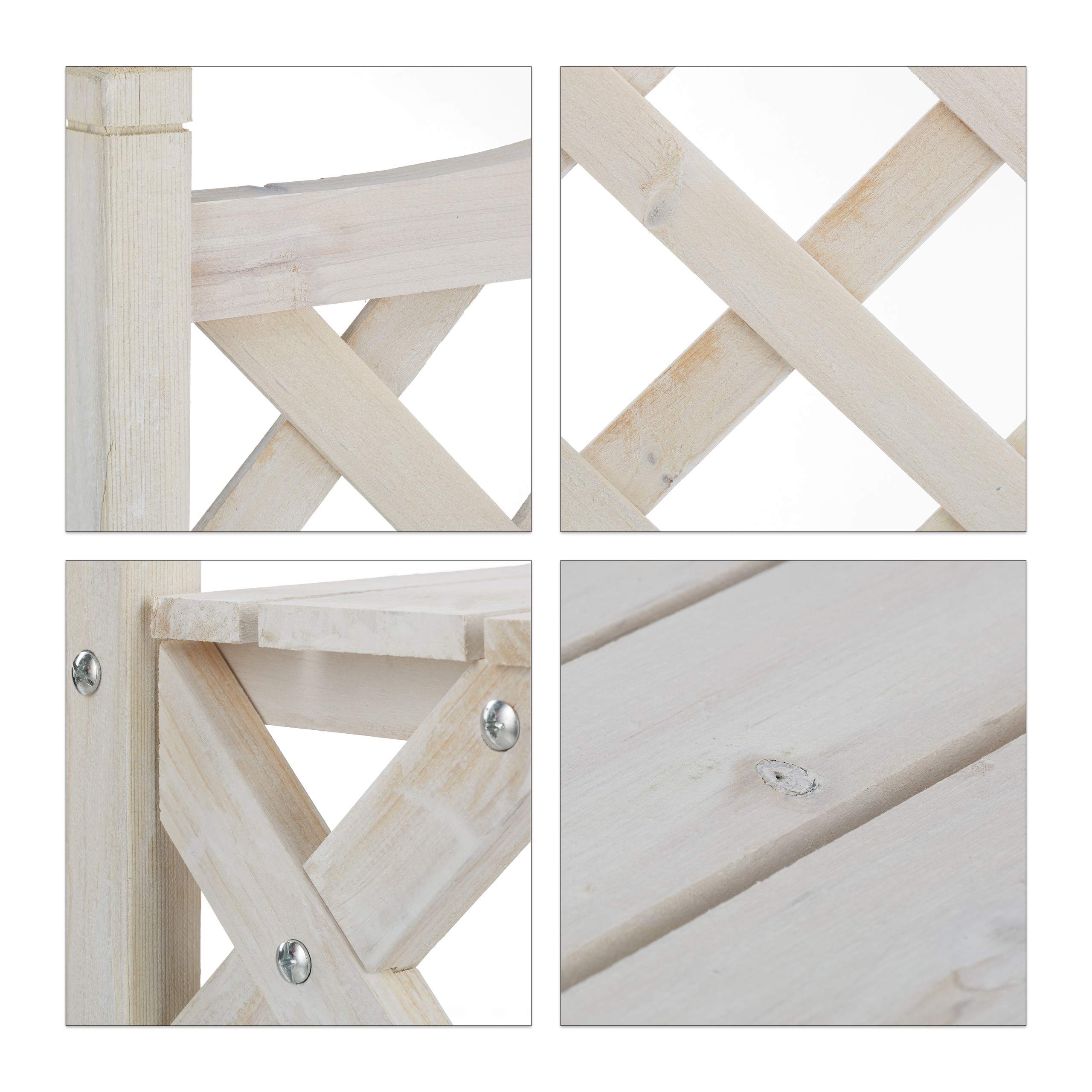 relaxdays-blumentreppe-mit-rankgitter-109x61x39-cm-blumenregal-2-stufen-wei-holz image 6
