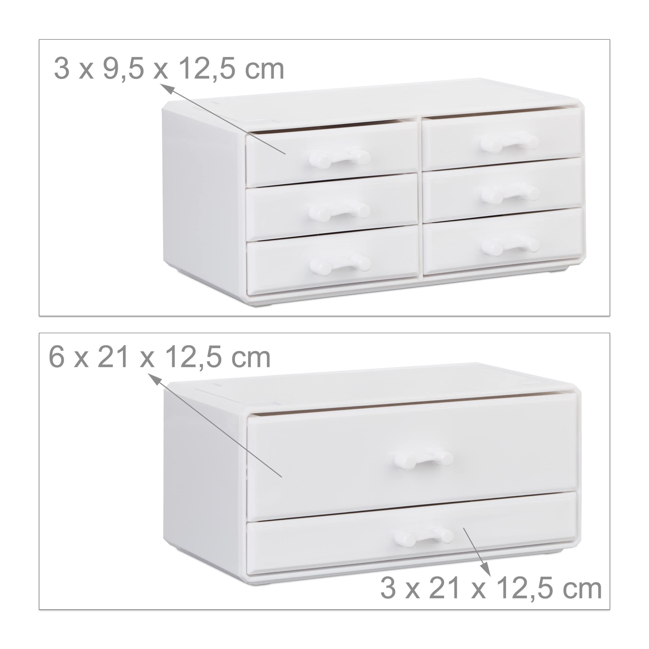 relaxdays-make-up-organizer-stapelbar-mit-8-schubladen-kosmetikregal-30-x-24-x-1 image 6