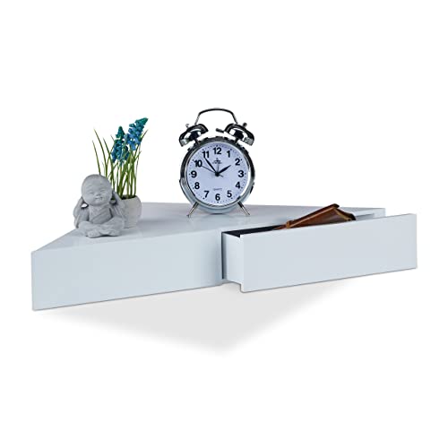 relaxdays-eck-wandregal-dreieckig-mit-2-schubladen-8x60x30cm-wei image 8