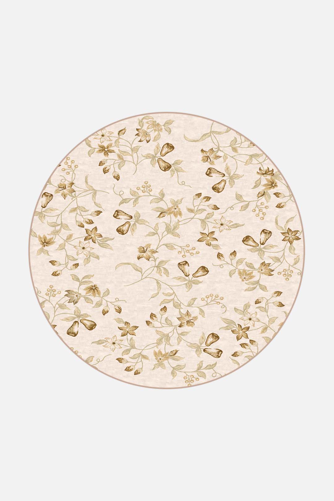 teppana-lale-beige-teppich-waschbar-floral image 8
