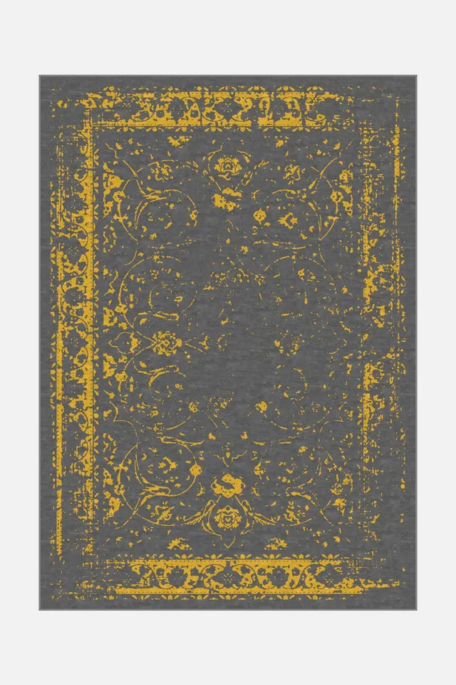 teppana-alea-gold-waschbarer-teppich-modern image 1