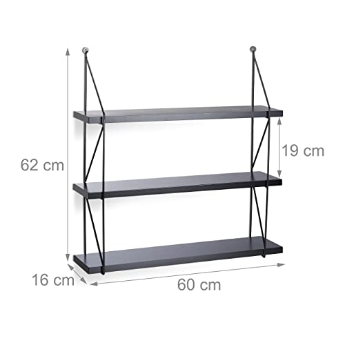 relaxdays-h-ngeregal-wand-3-ebenen-wandboard-62x60x16-cm-in-schwarz image 8