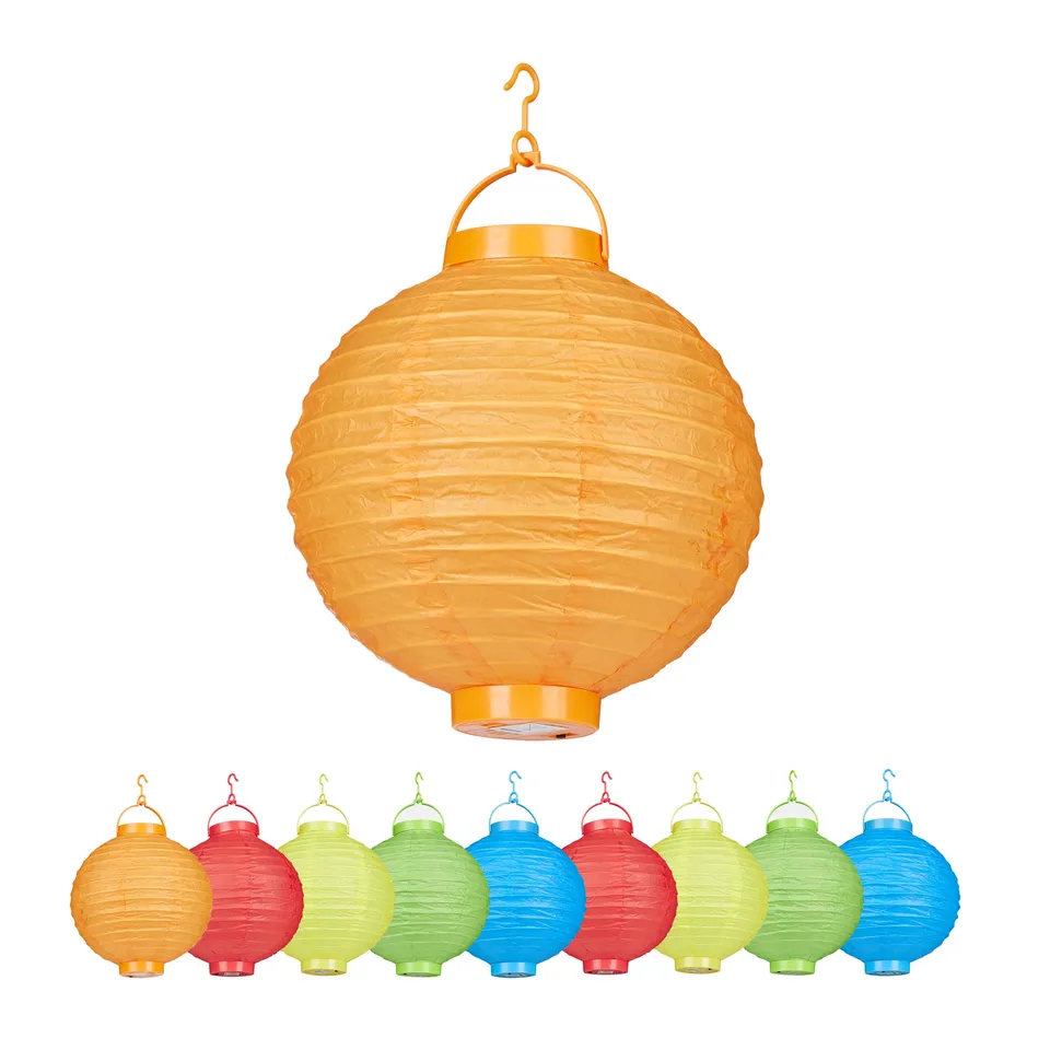 relaxdays-led-lampions-10er-pack-bunt-20-cm-batteriebetrieben image 1