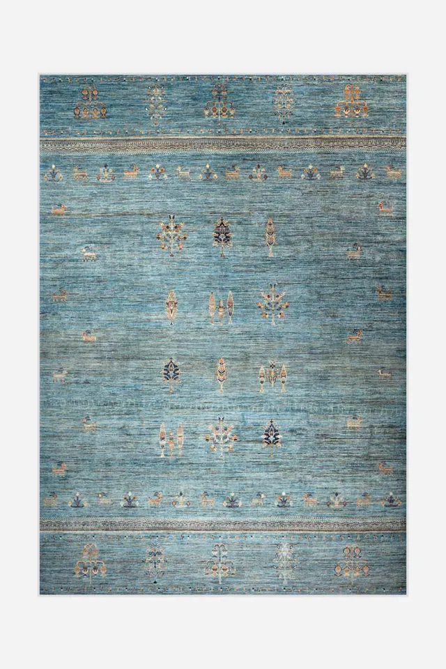 teppana-desna-smaragd-teppich-waschbar image 1