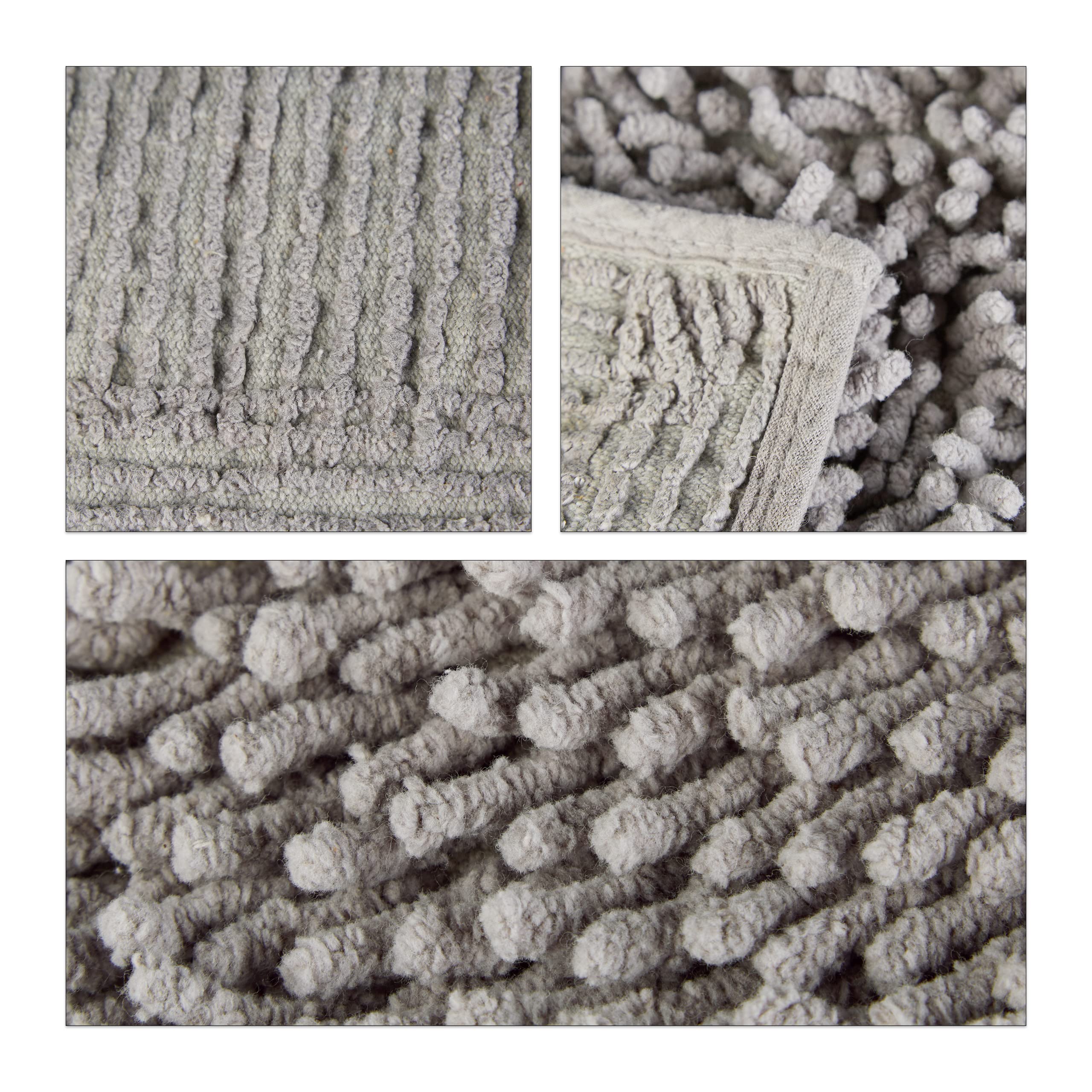 relaxdays-shaggy-badematte-hochflor-teppich-120-x-70-cm-grau image 6
