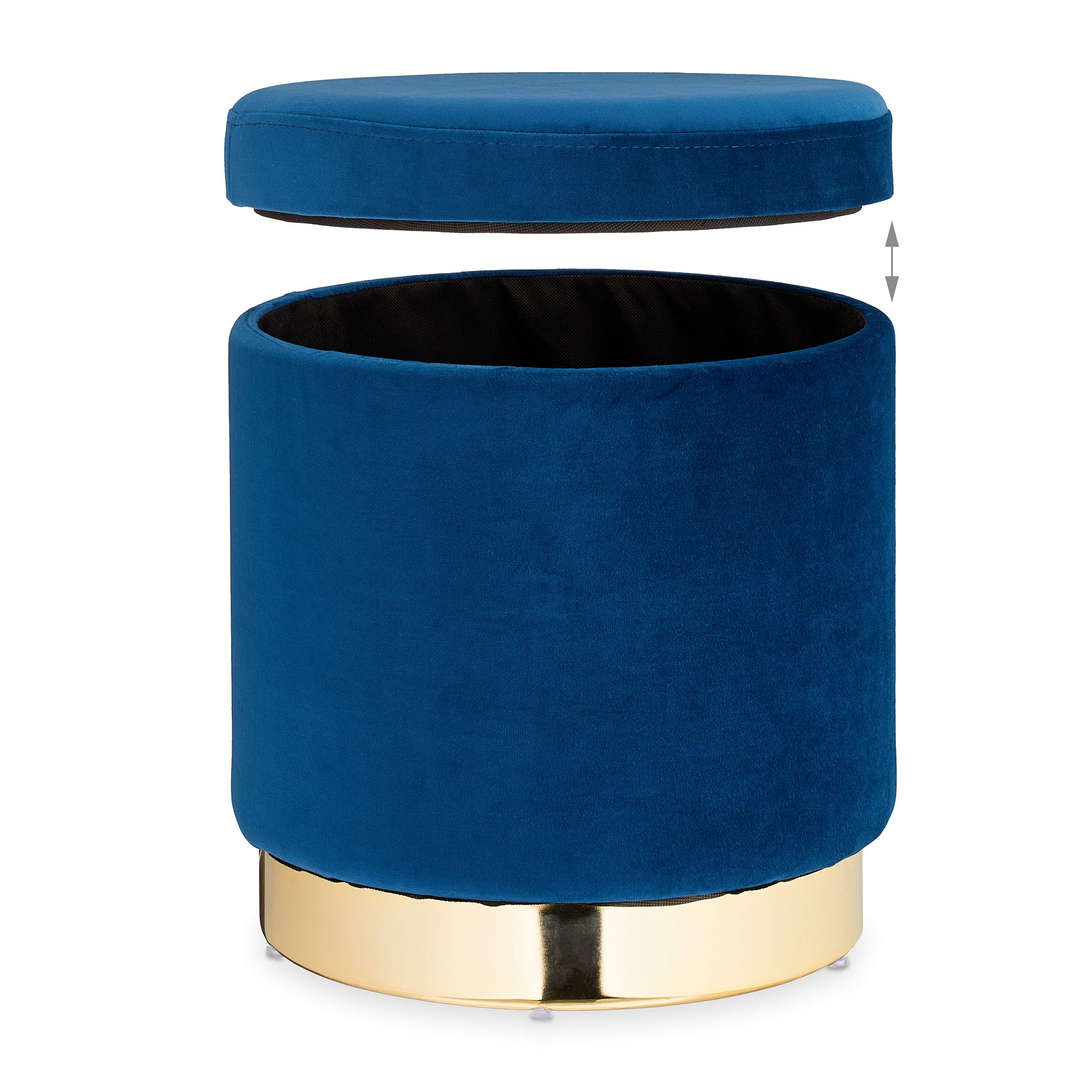 relaxdays-samthocker-rund-mit-stauraum-blau-gold-37-cm image 6