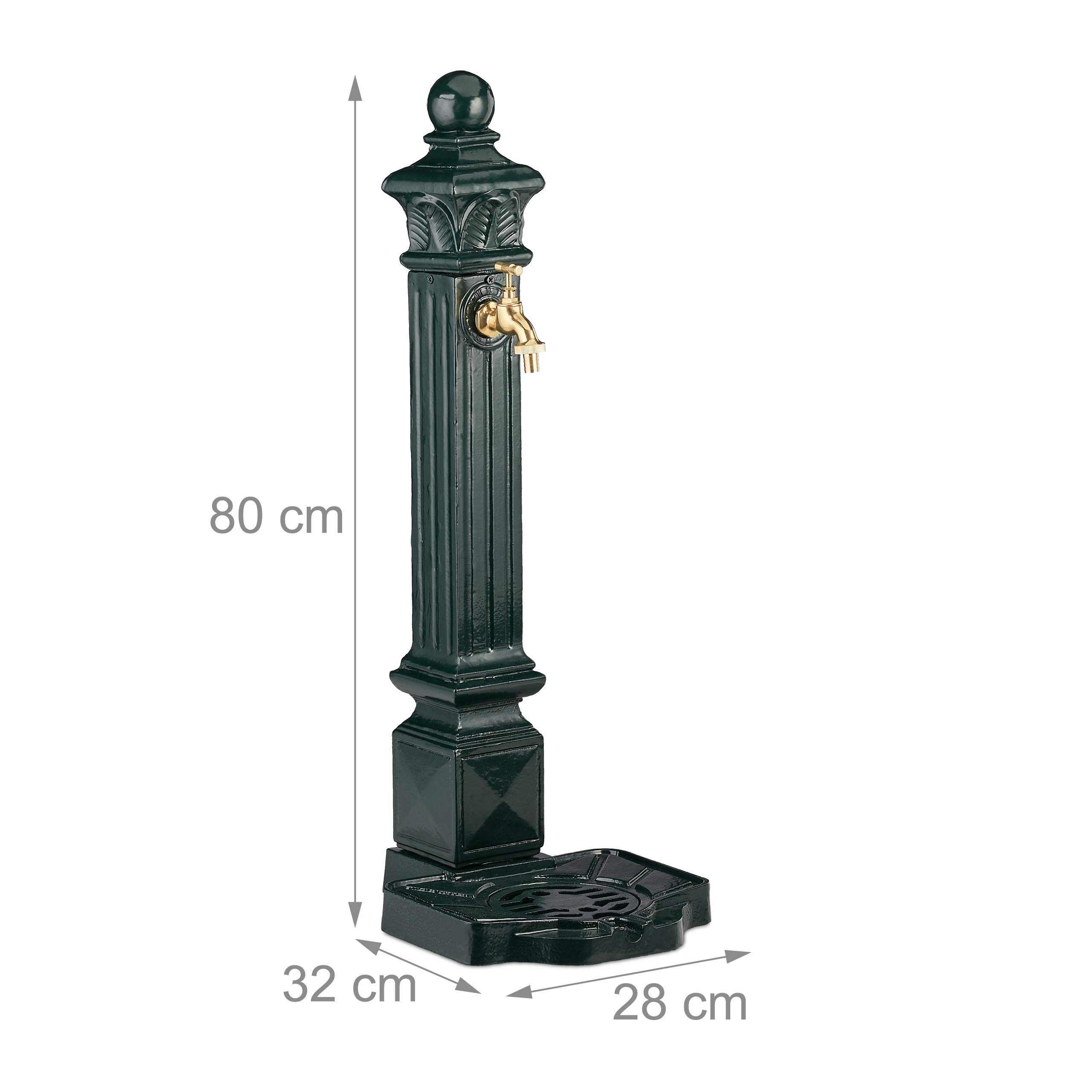 relaxdays-standbrunnen-wasserzapfstelle-antik-80-x-28-x-32-cm-dunkelgr-n image 4