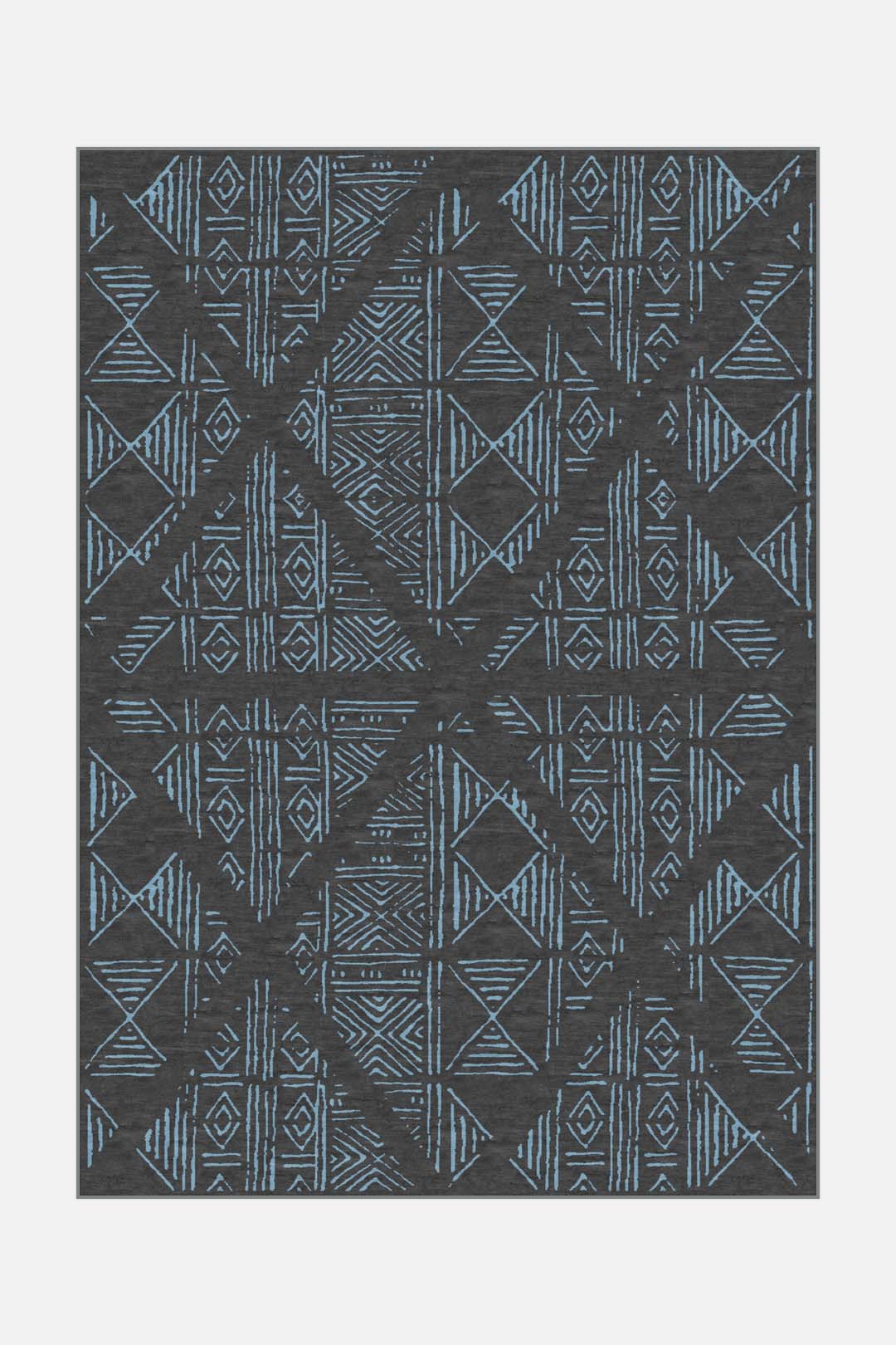 teppana-logan-blau-teppich-geometrisch-waschbar image 1