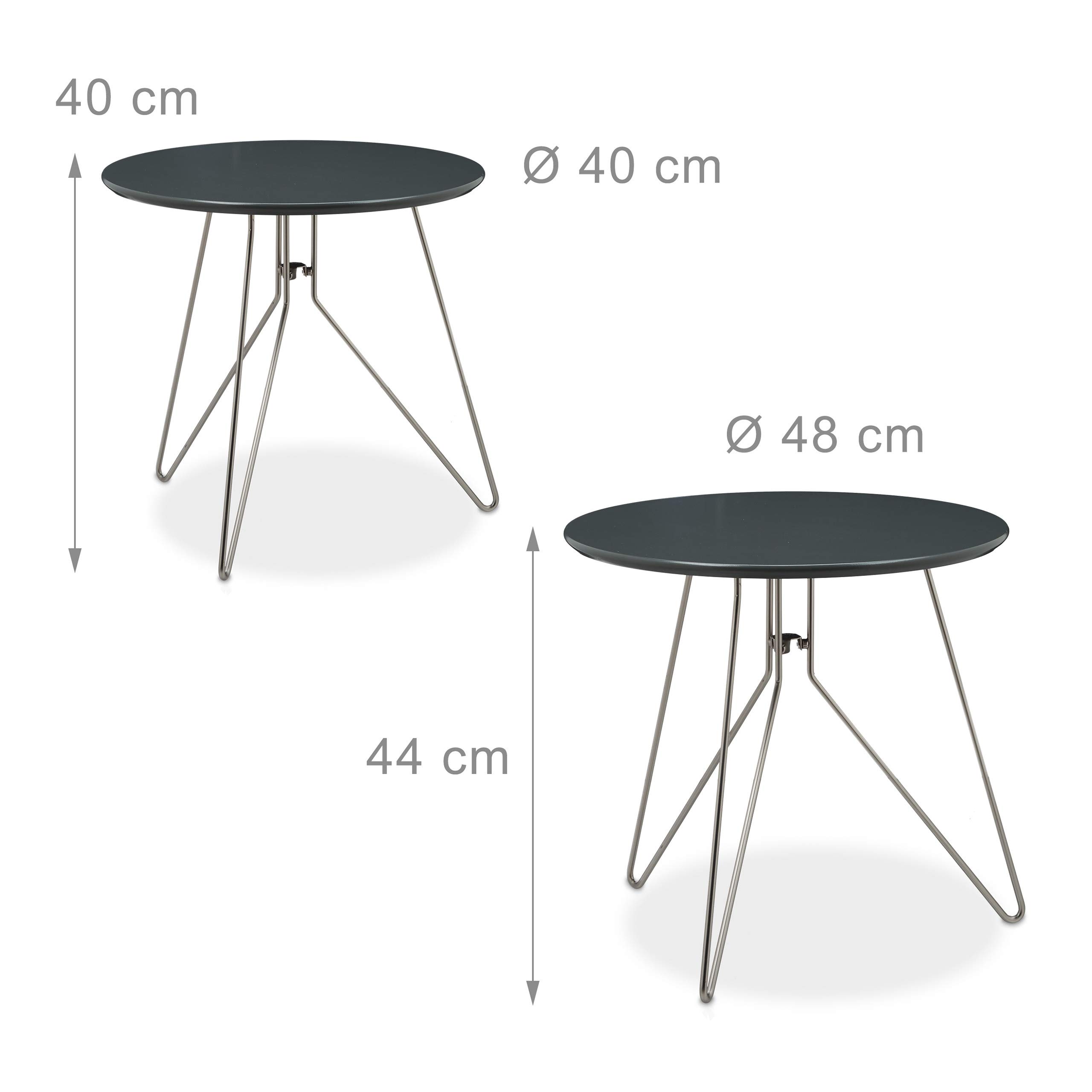 relaxdays-beistelltisch-2er-set-holz-48-40-cm-couchtisch-grau-matt-lackiert image 3