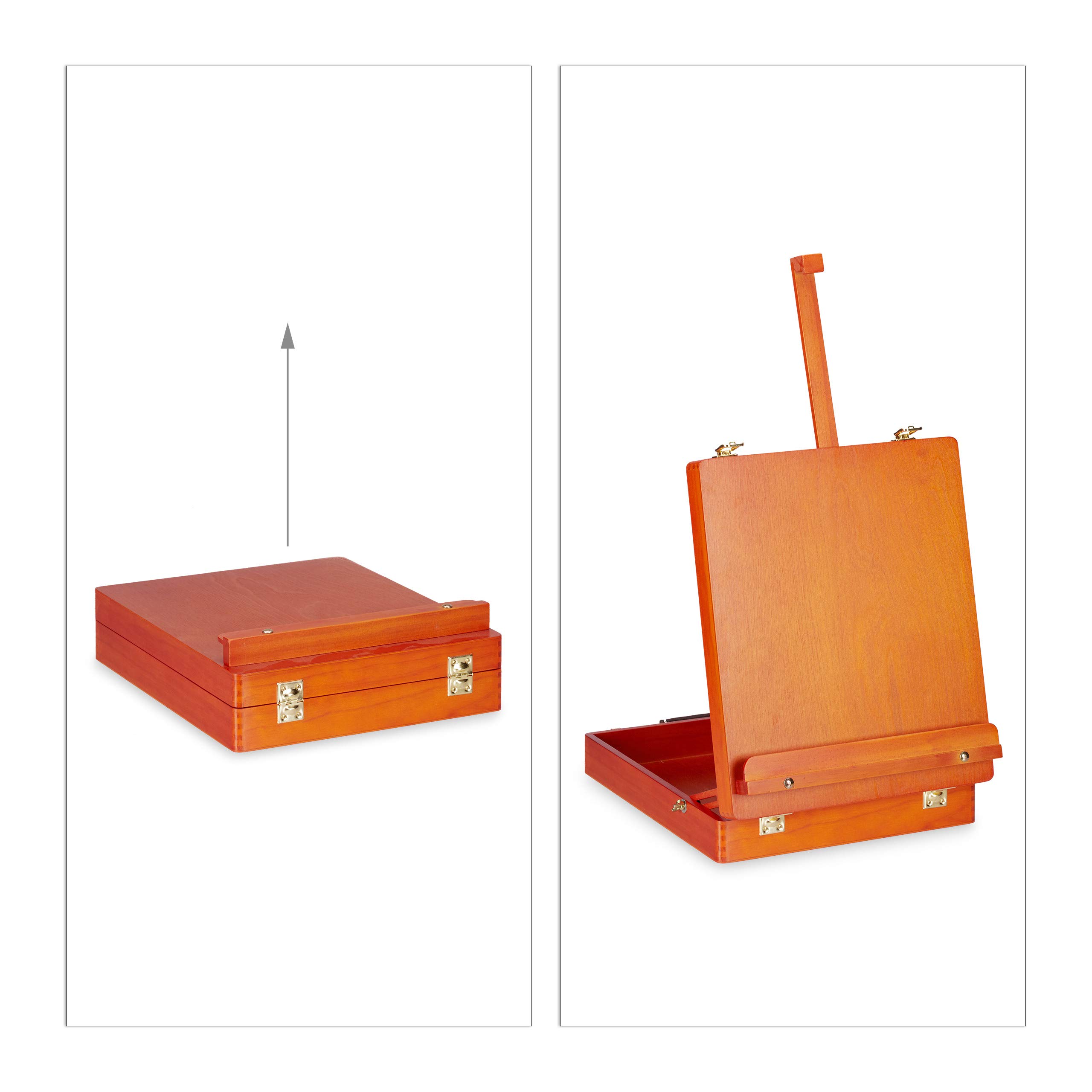 relaxdays-malkoffer-74-teilig-holz-tischstaffelei-orange image 6