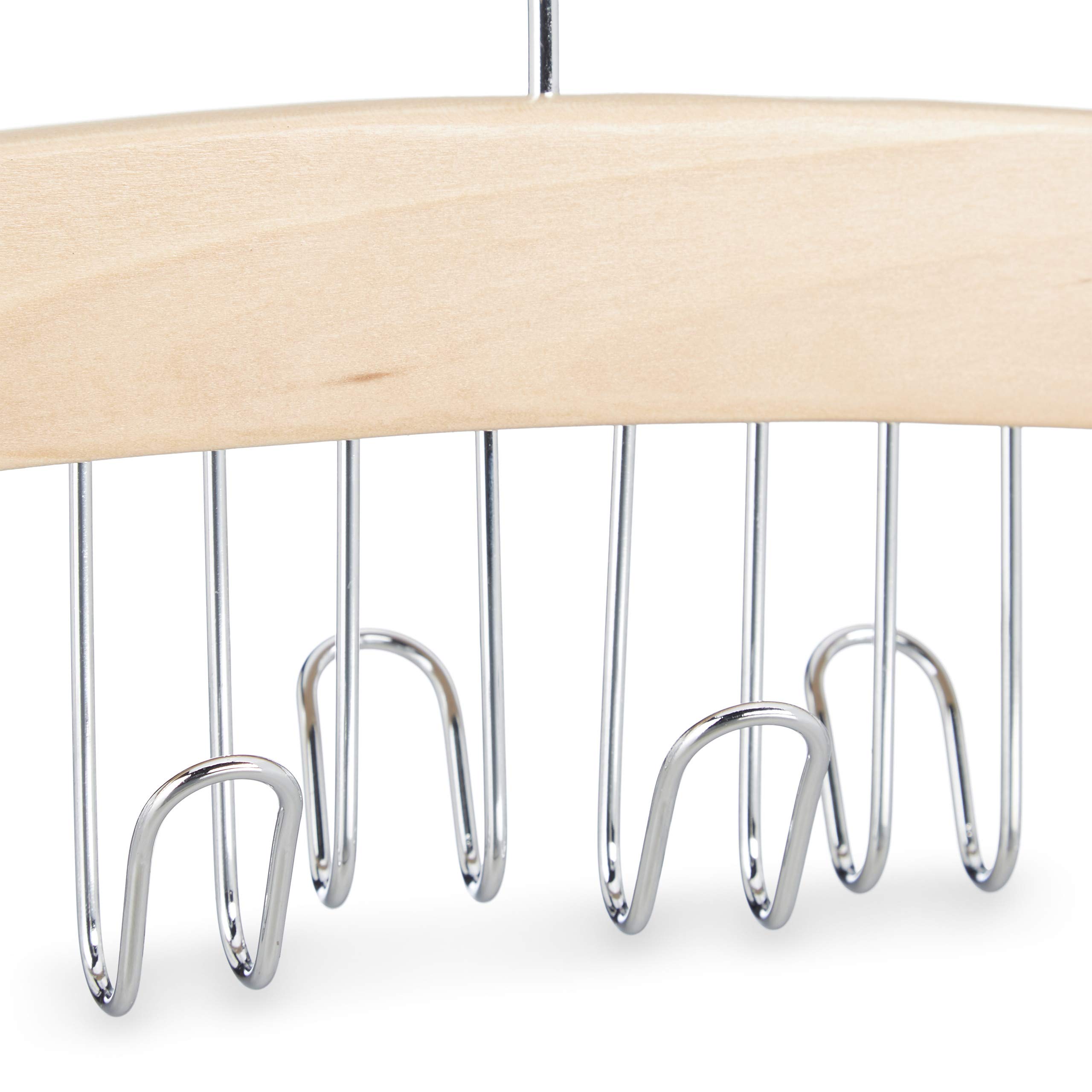 relaxdays-g-rtelhalter-f-r-kleiderschrank-12-haken-aus-lotusholz image 7