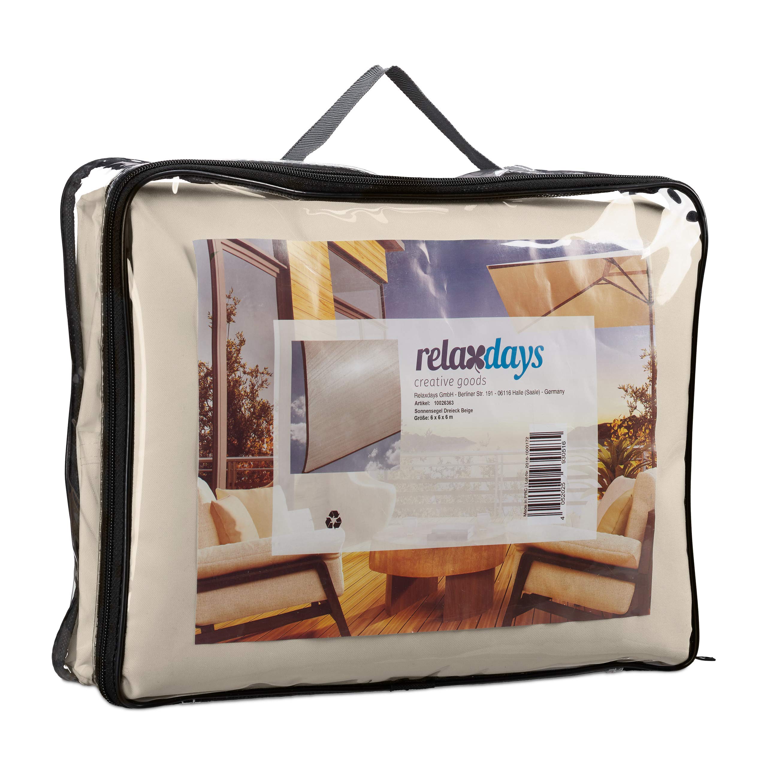 relaxdays-sonnensegel-dreieck-6x6x6-m-beige-wasserabweisend image 8