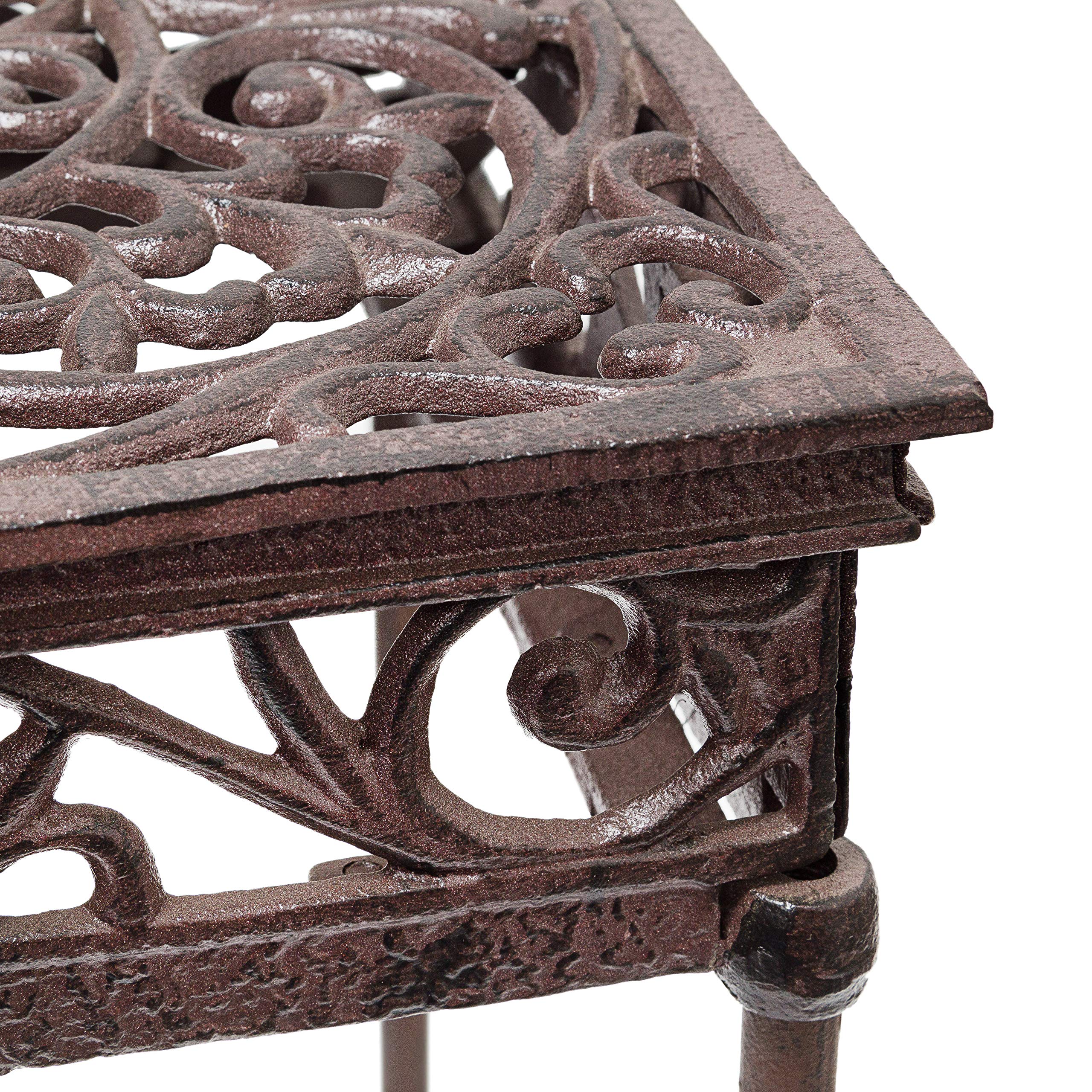 relaxdays-blumenhocker-quadratisch-gr-e-m-aus-gusseisen-blumenst-nder-bronze image 5