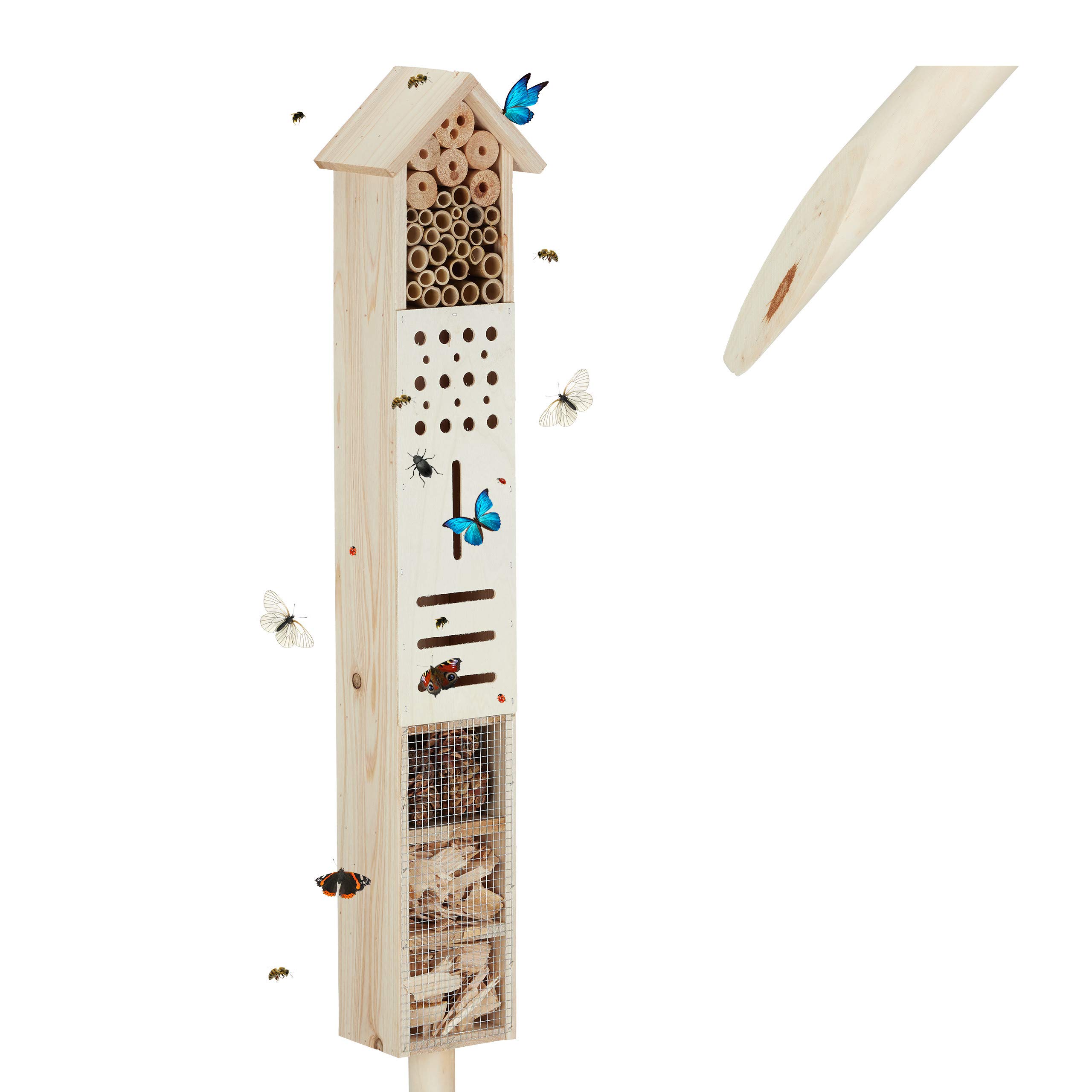 relaxdays-insektenhotel-mit-erdspie-holz-148-cm-natur image 1