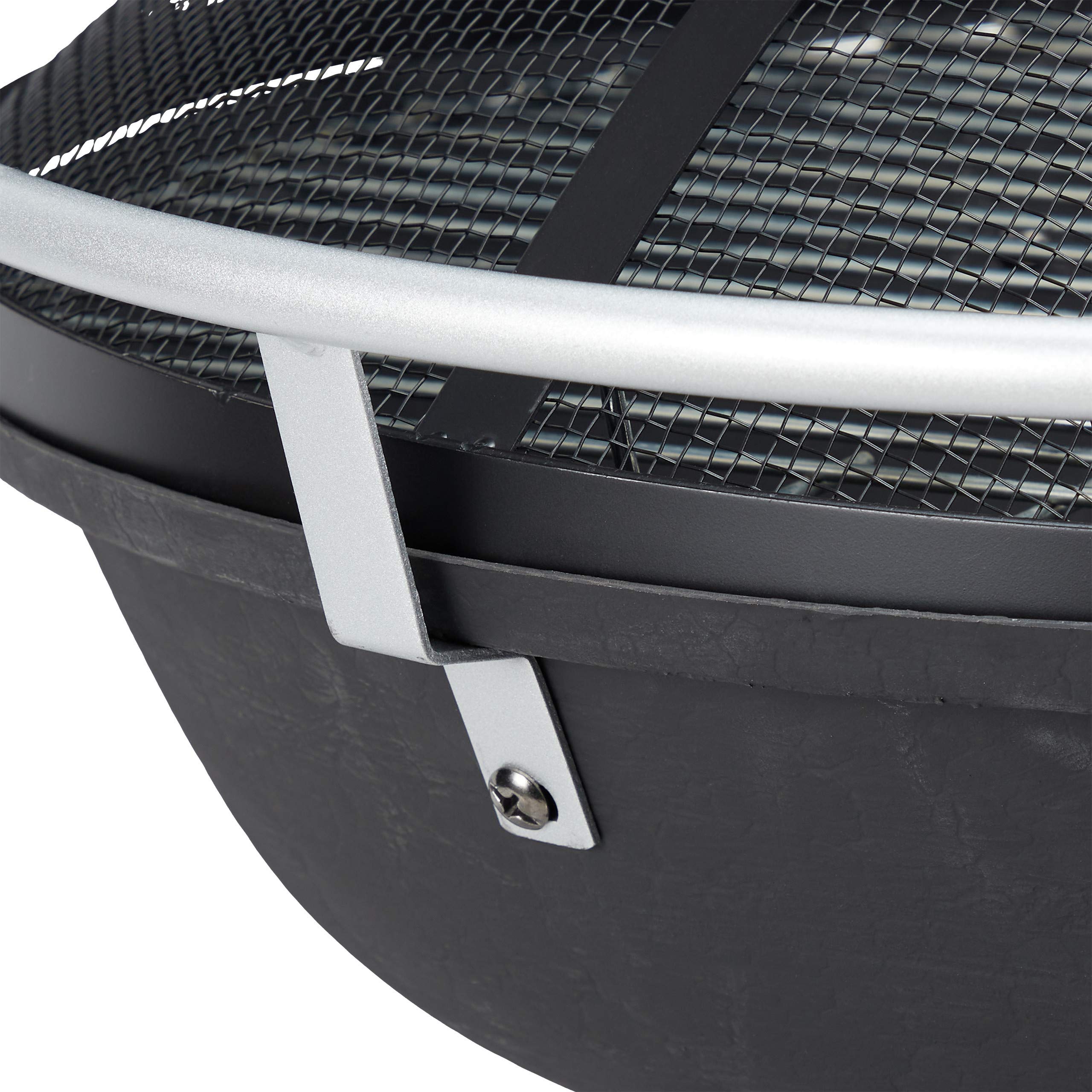 relaxdays-feuerschale-mit-grillrost-funkenschutz-und-sch-rhaken-schwarz-d-55-cm image 8