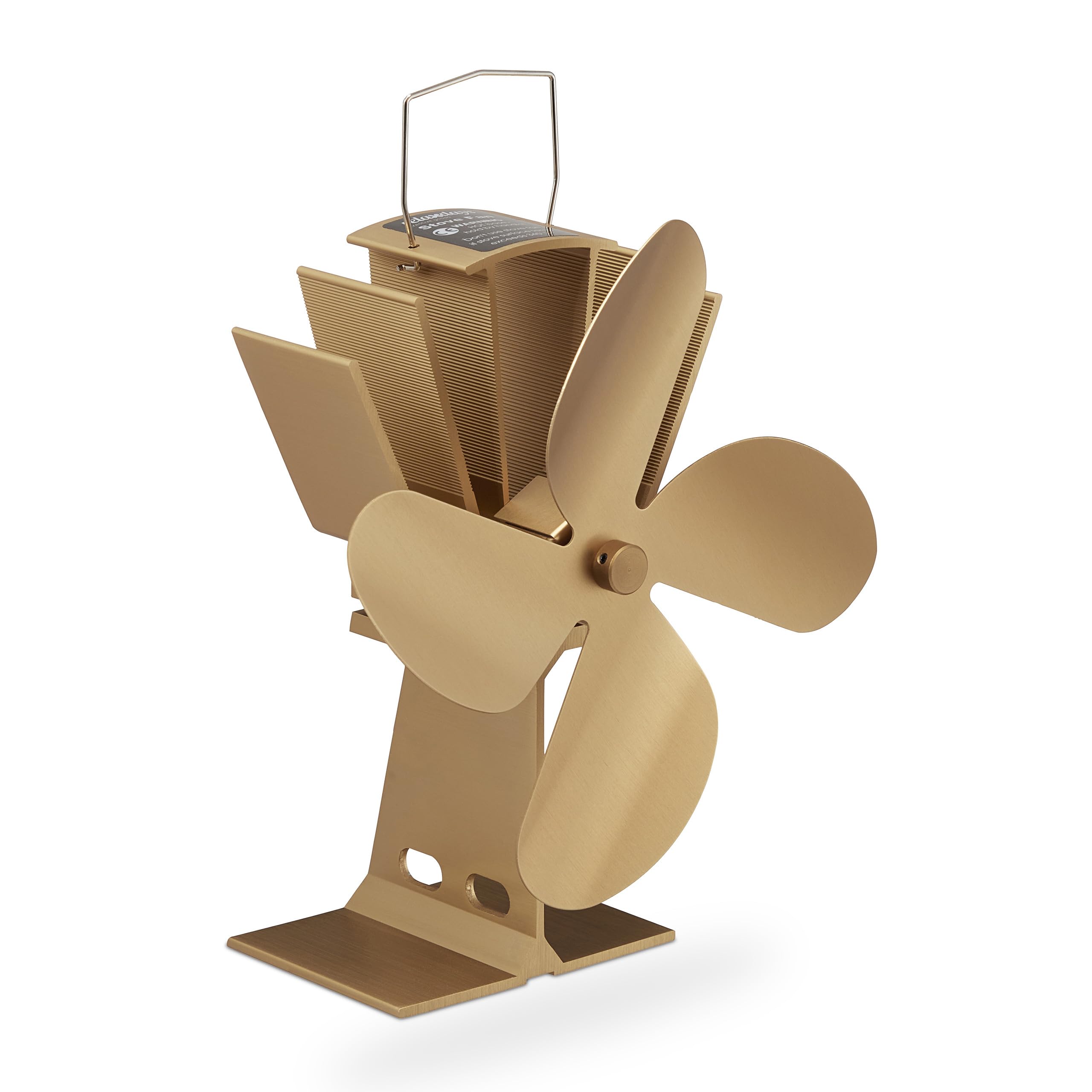 relaxdays-ofenventilator-ohne-strom-bronze-4-bl-tter-f-r-kamin-ofen image 4