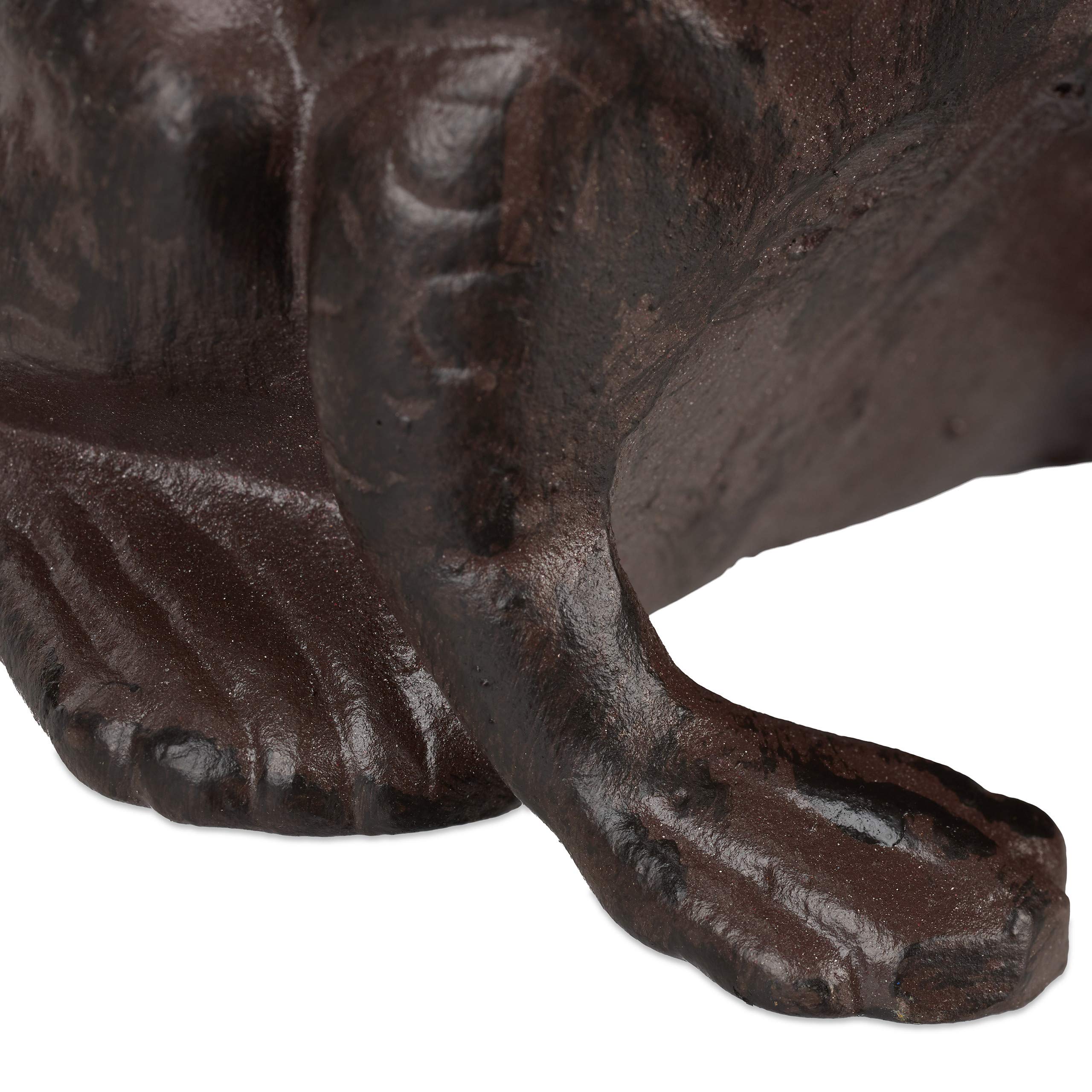 relaxdays-gartenfigur-frosch-sitzend-gusseisen-antik-braun image 7