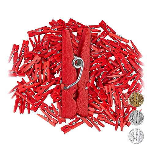 relaxdays-mini-holzklammern-144er-set-rot-deko-klammern-2-5-cm image 8