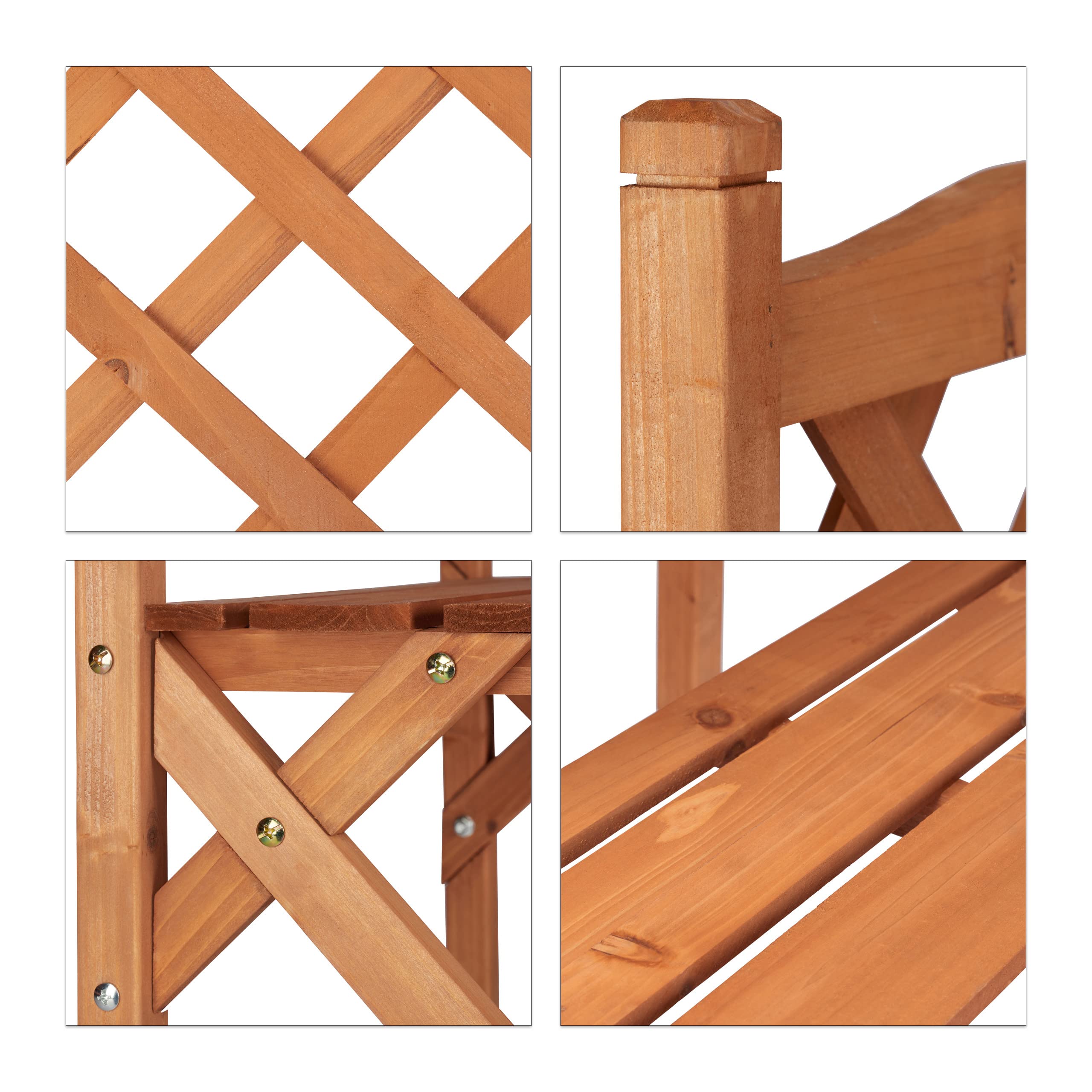 relaxdays-blumentreppe-mit-rankgitter-2-stufen-tannenholz-89x51x40-cm-natur image 6