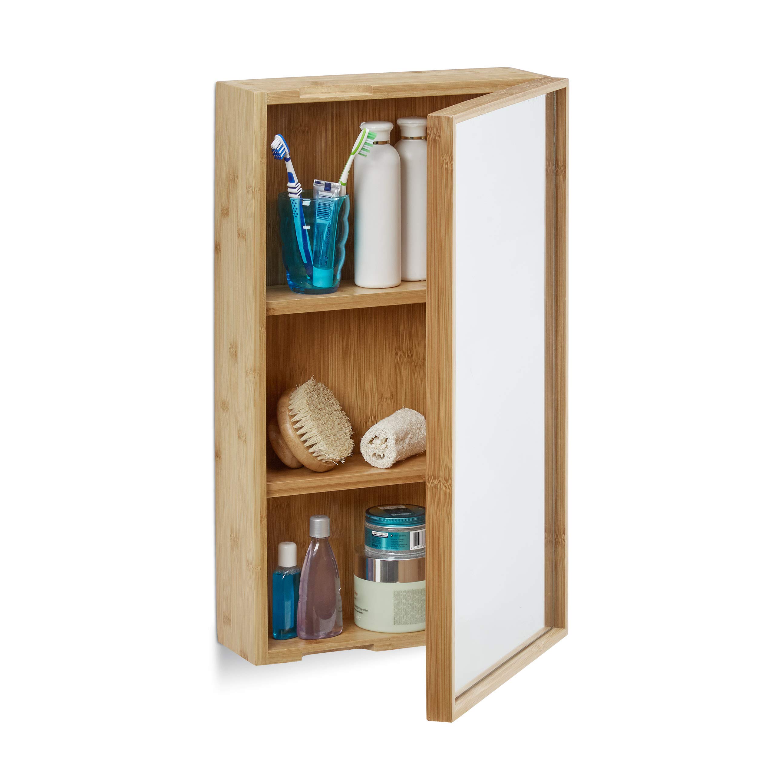 relaxdays-bad-spiegelschrank-bambus-eint-rig-wandschrank-60-5-x-35-x-14-cm-natur image 1