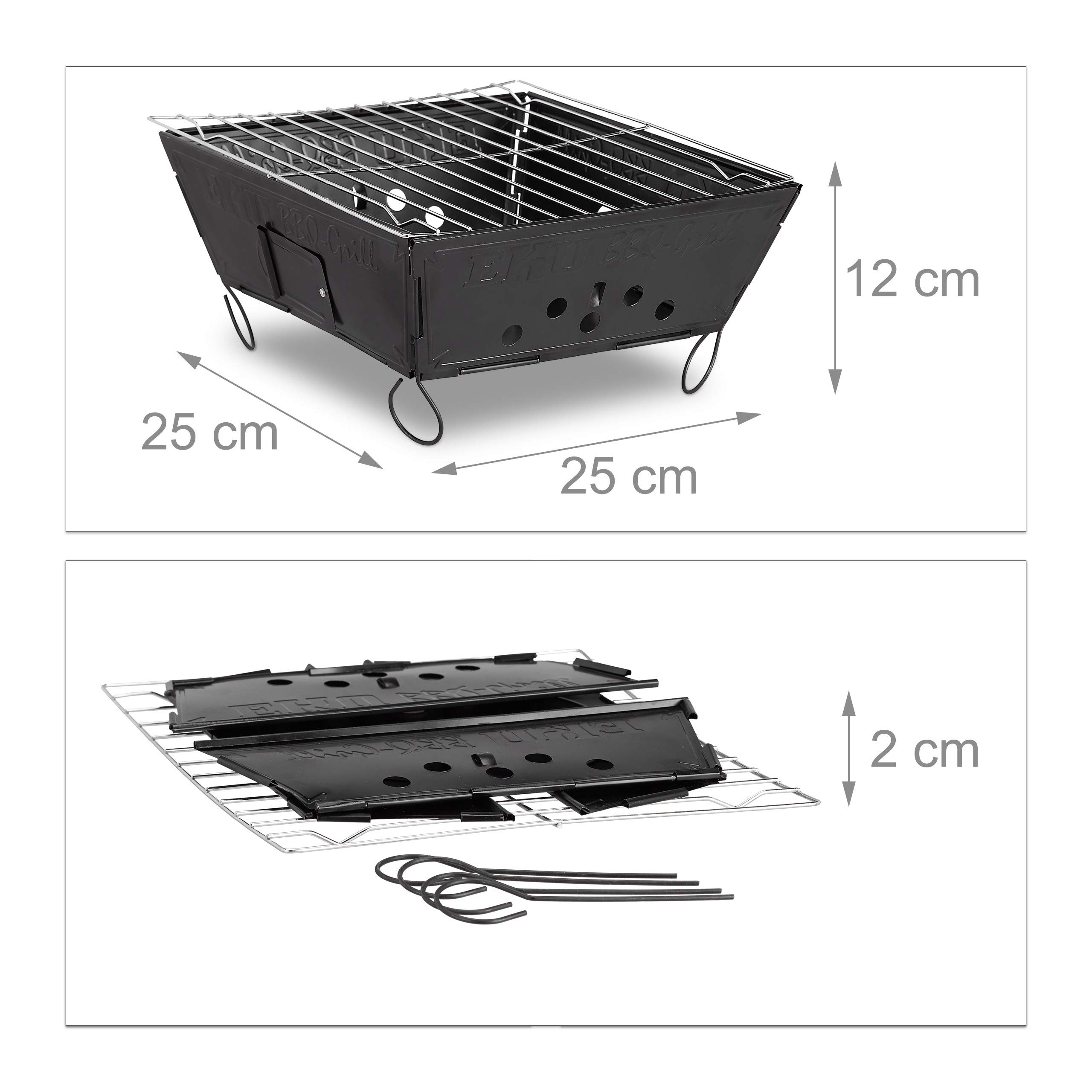 relaxdays-outdoor-klappgrill-schwarz-mobiler-campinggrill-12x25x25-cm-stahl image 3