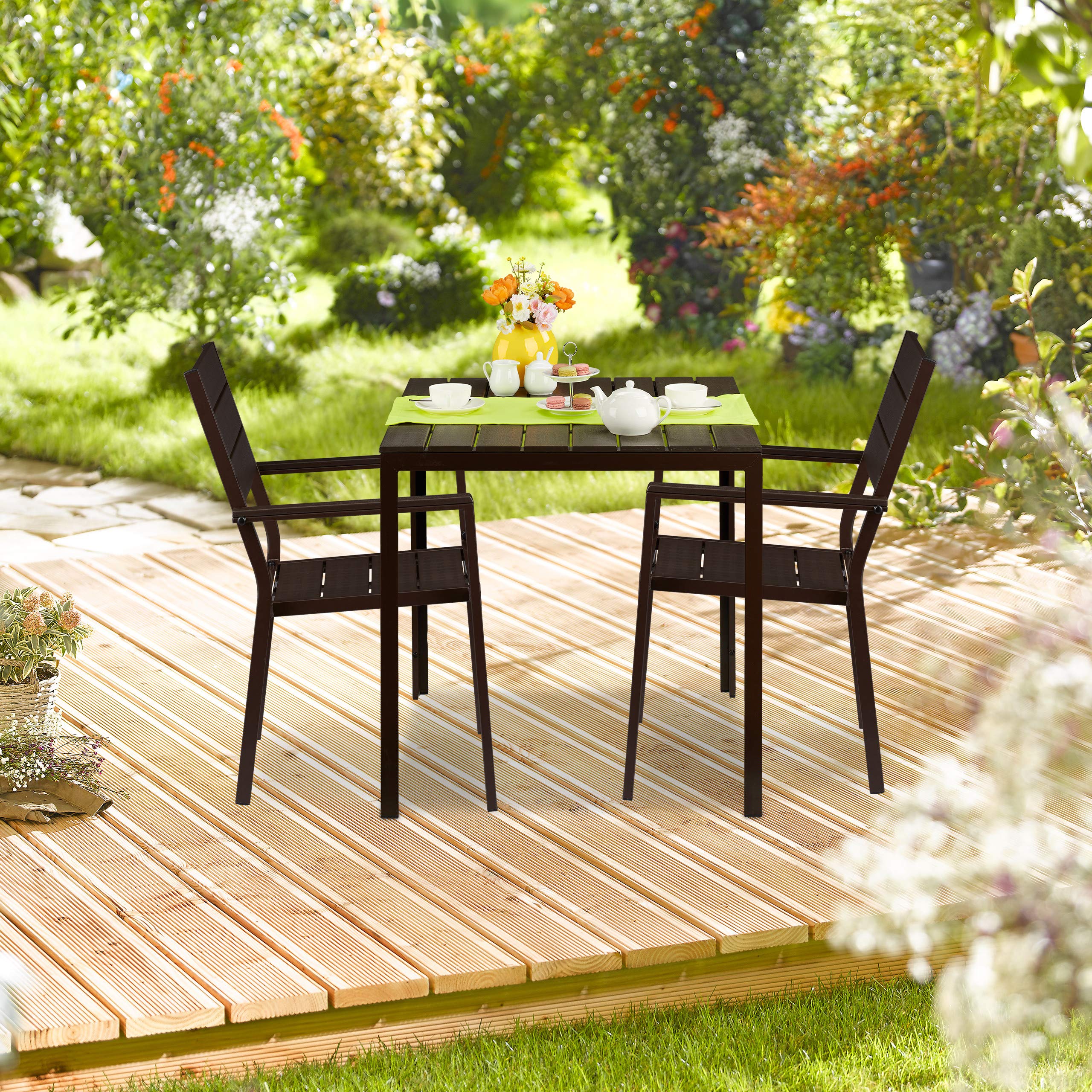 relaxdays-gartenstuhl-2er-set-holzoptik-wetterfester-balkonstuhl-89-x-54-x-63-cm image 2