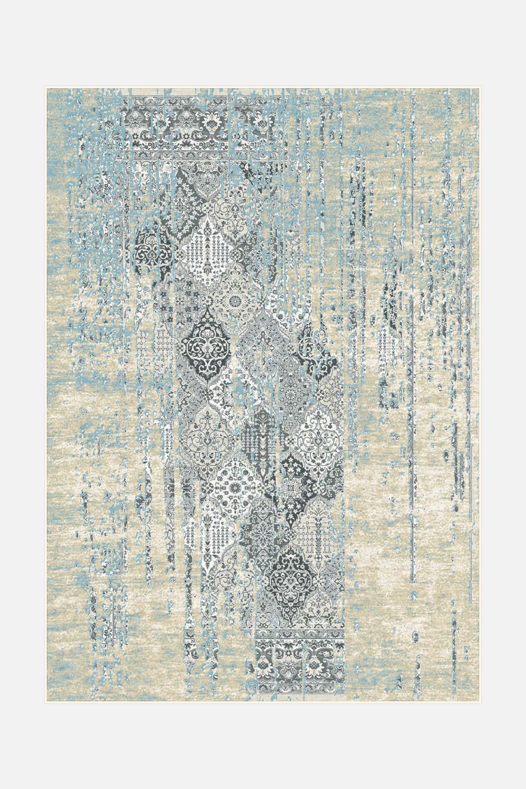 teppana-annika-dezent-teppich-waschbarer-teppich-blau-beige-grau image 1