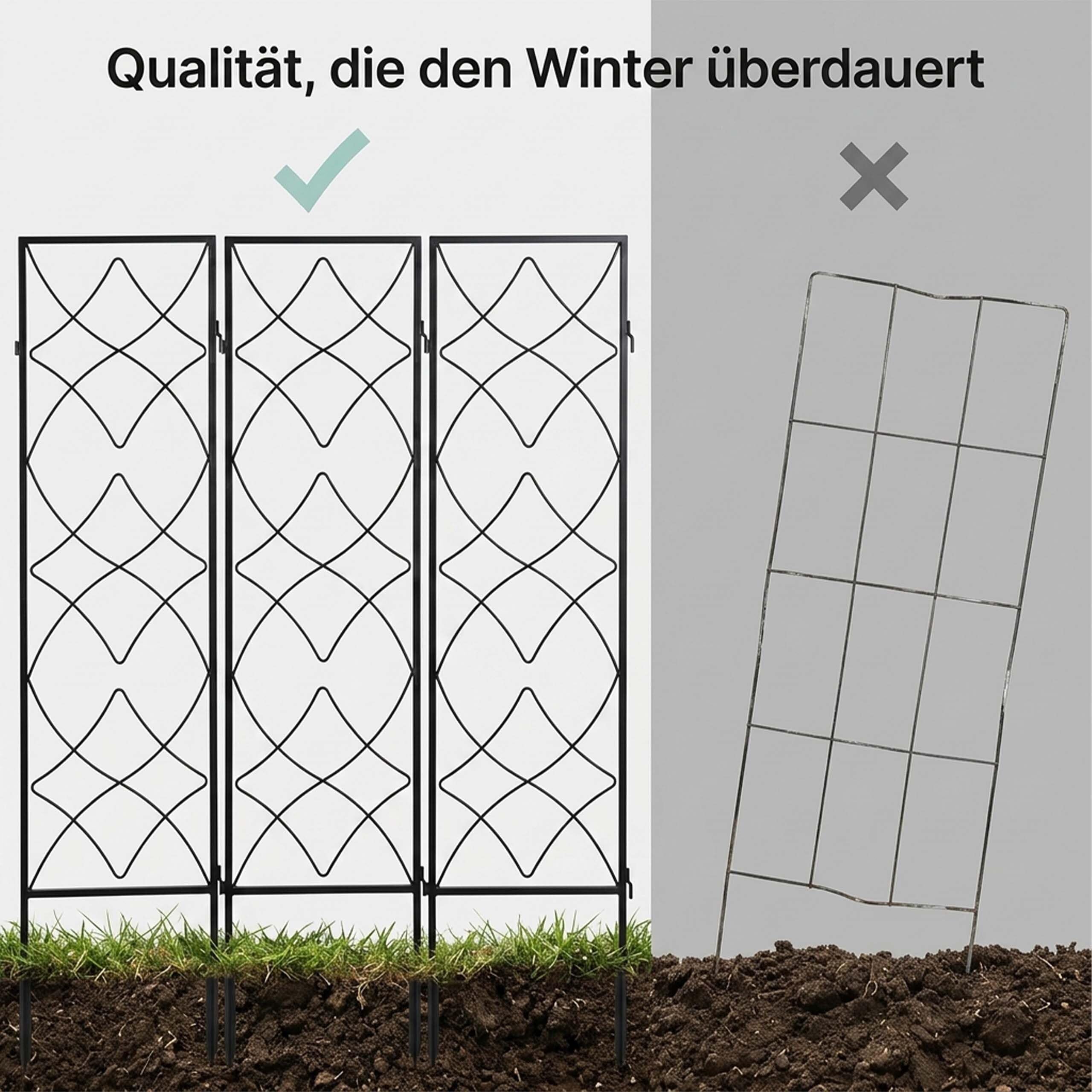 relaxdays-rankgitter-metall-3er-set-spalier-rankhilfe-122-x-31-cm-schwarz image 8