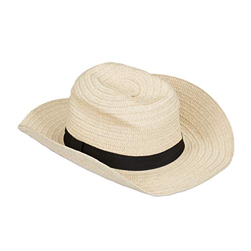 relaxdays-panamahut-strohhut-bogart-beige-mit-schwarzem-band-damen-herren image 8